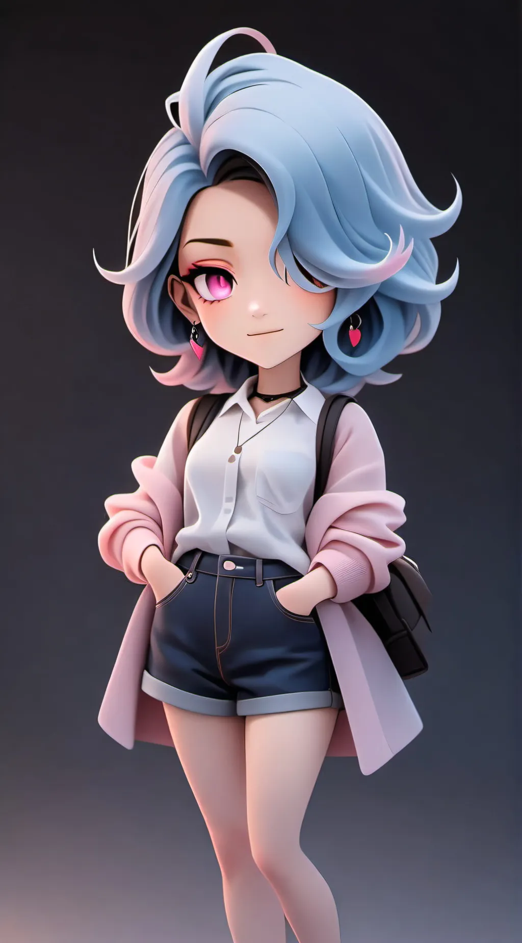 ai character: pinky background