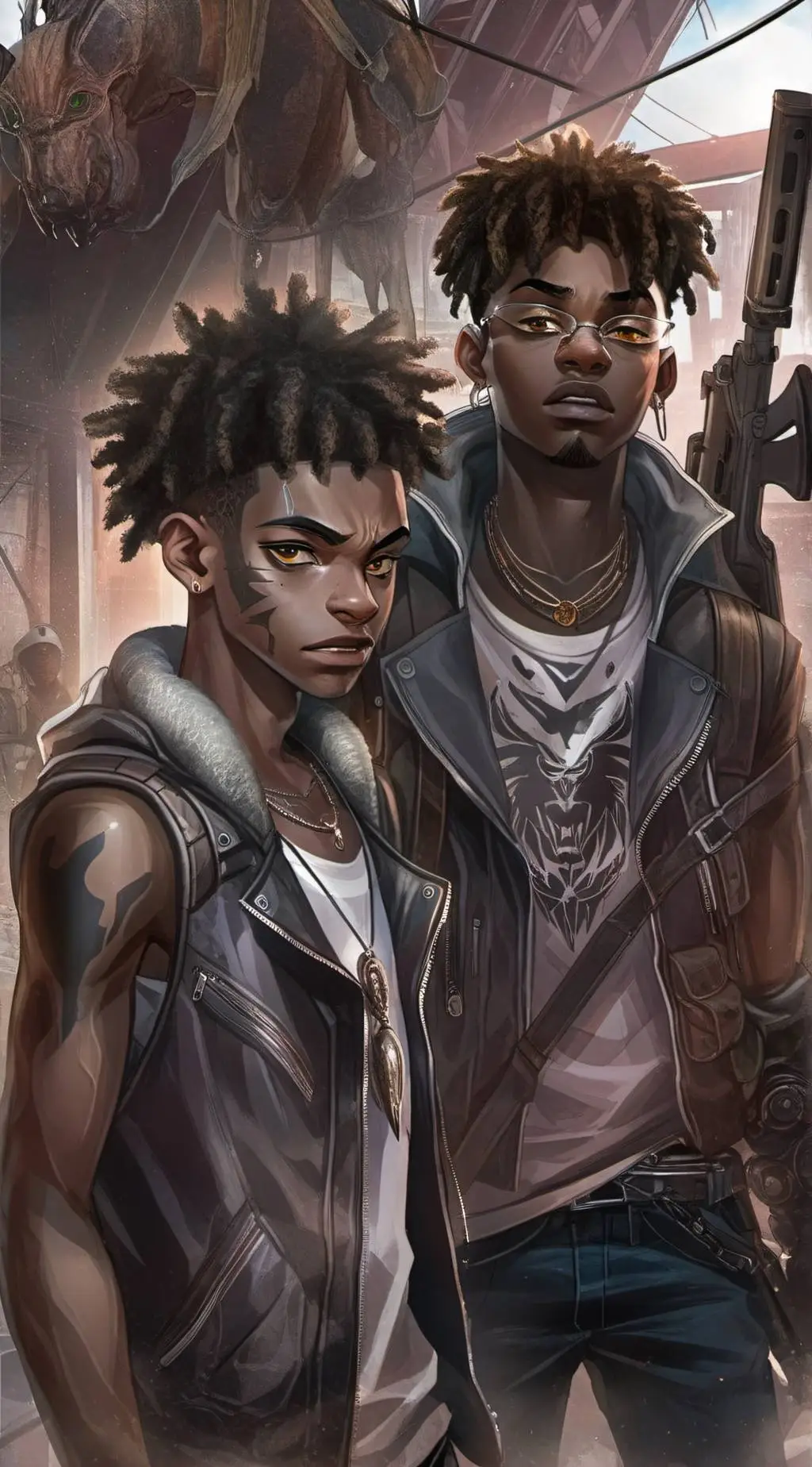 ai character: Mack, and  Acker background