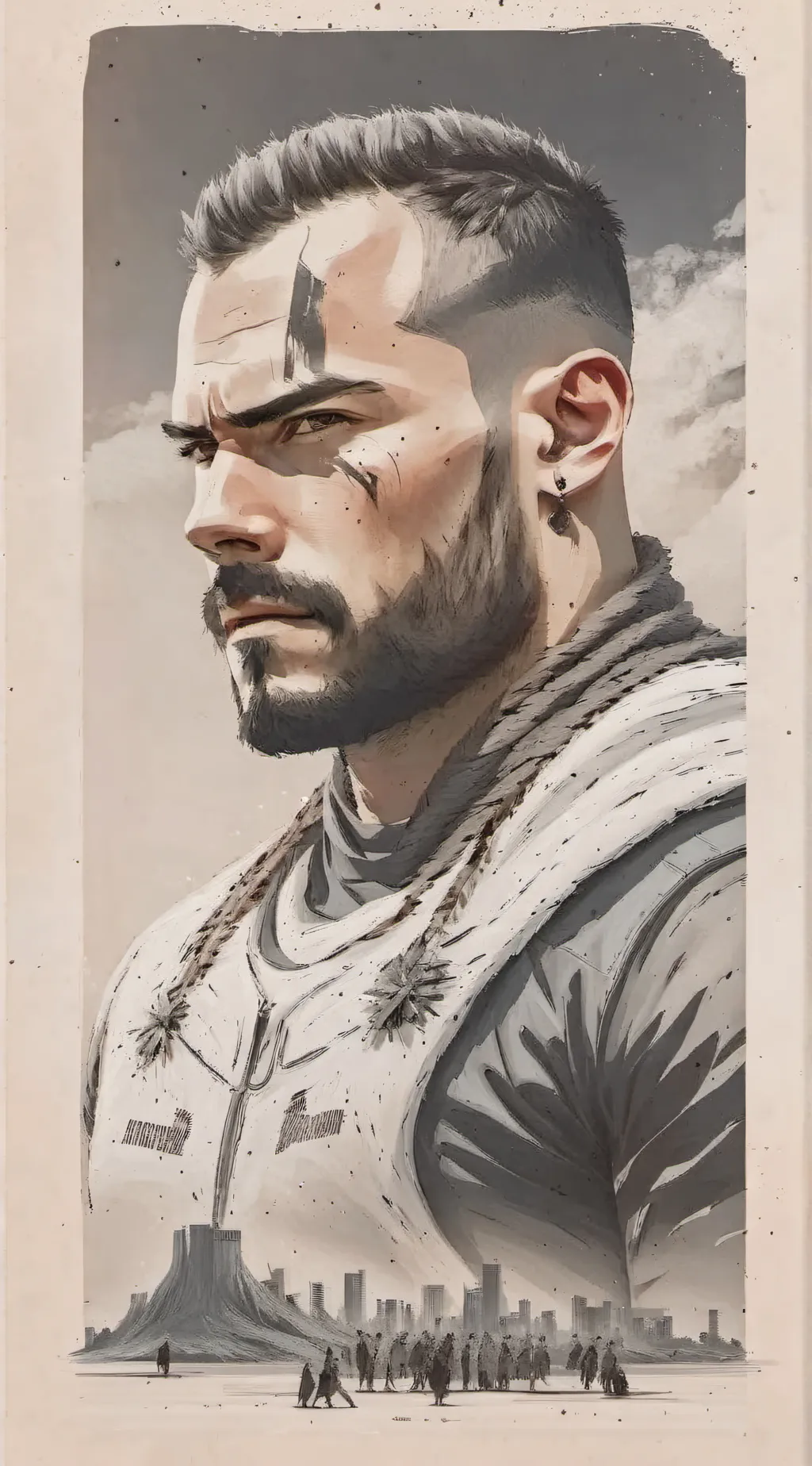 ai character: After the war background