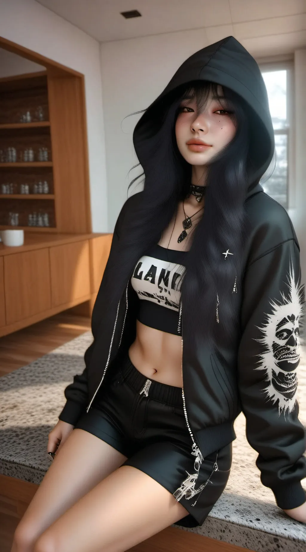 ai character: Bella Cassady  background