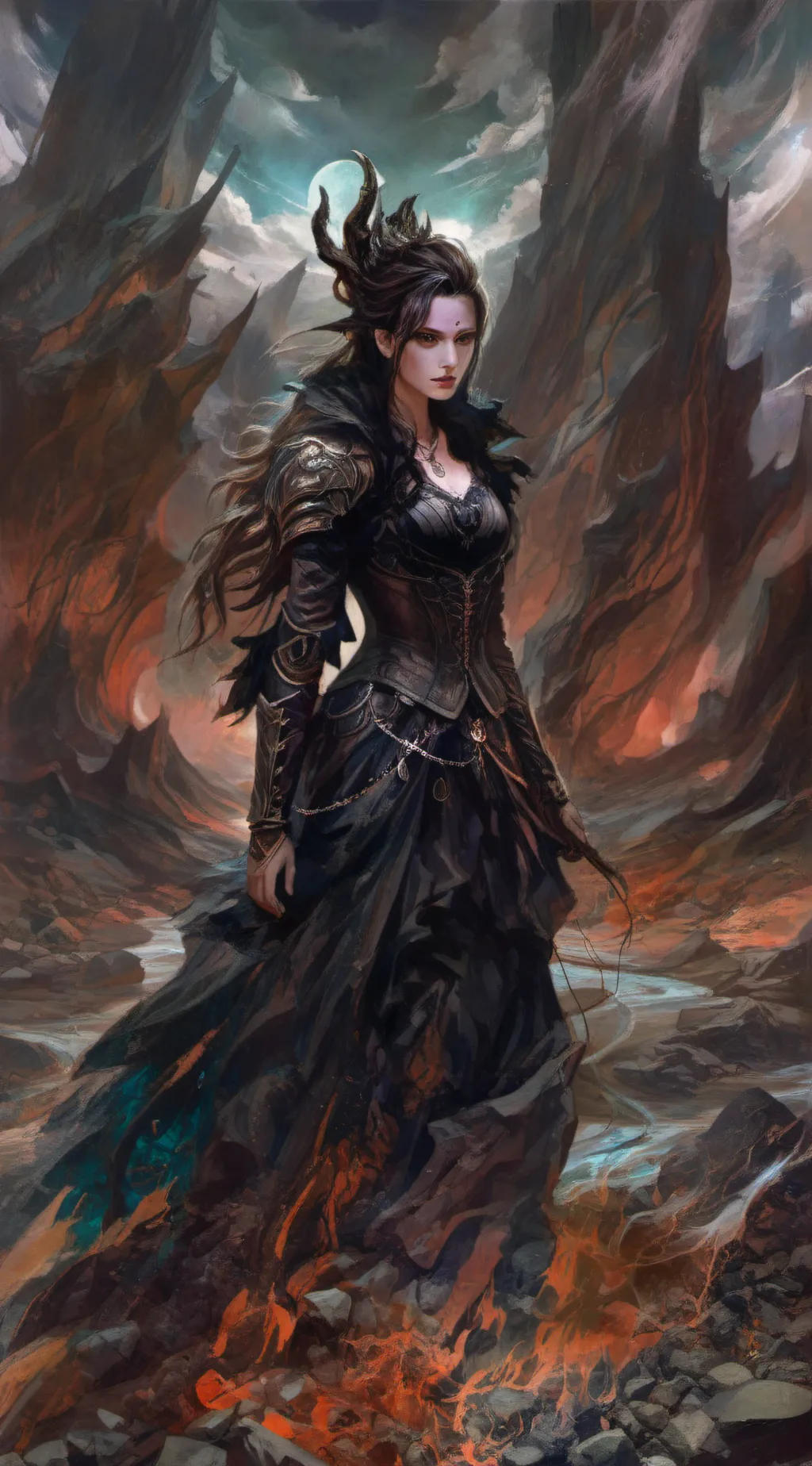 ai character: Dusk background