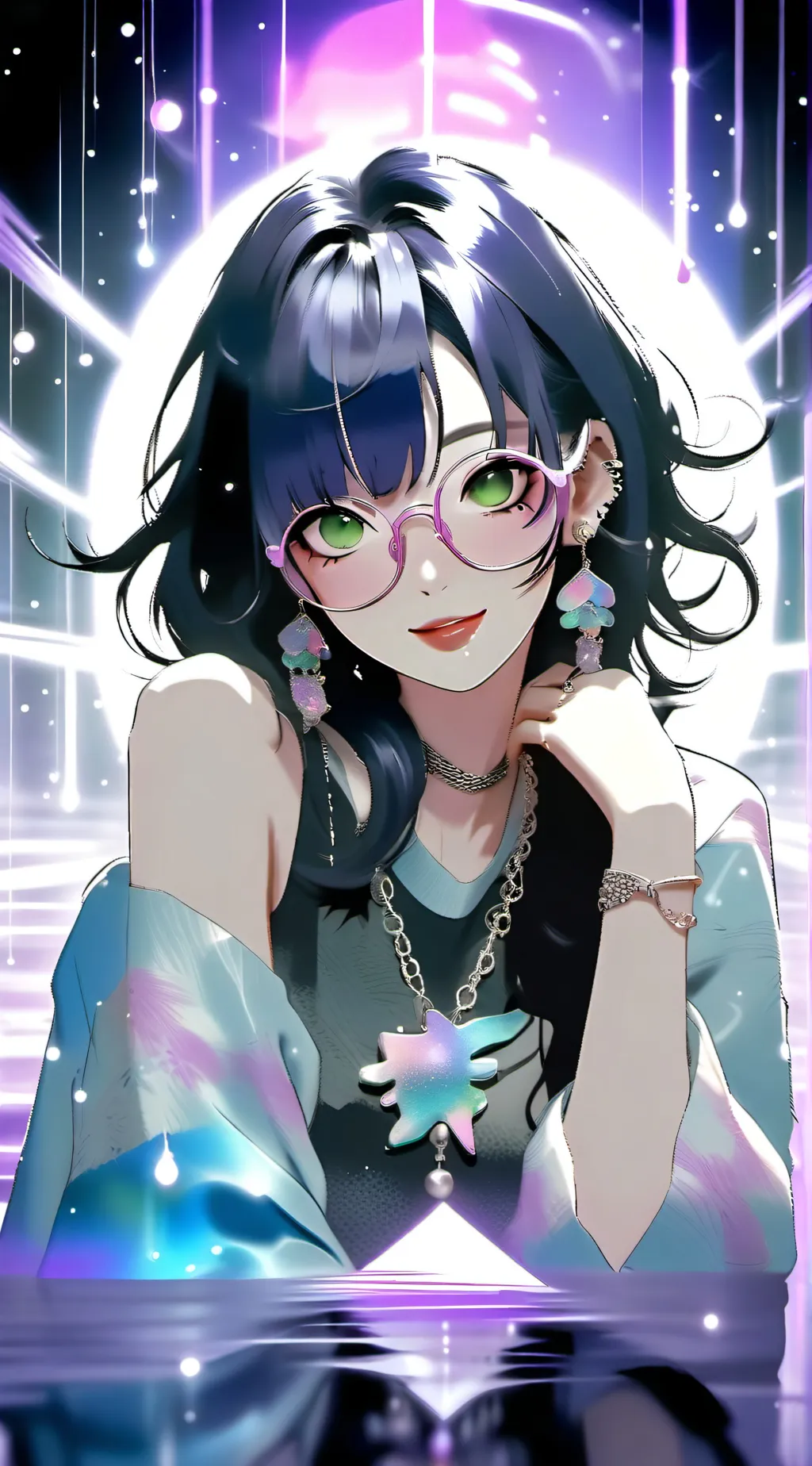 ai character: Sasha💅⭐️ background