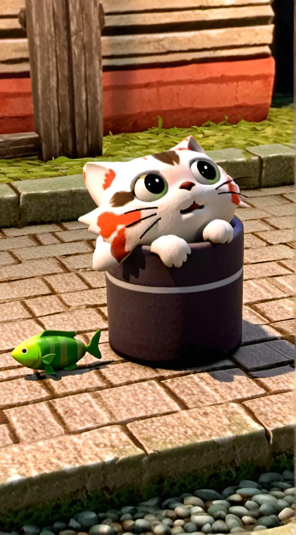 ai character: catnap dogday  background