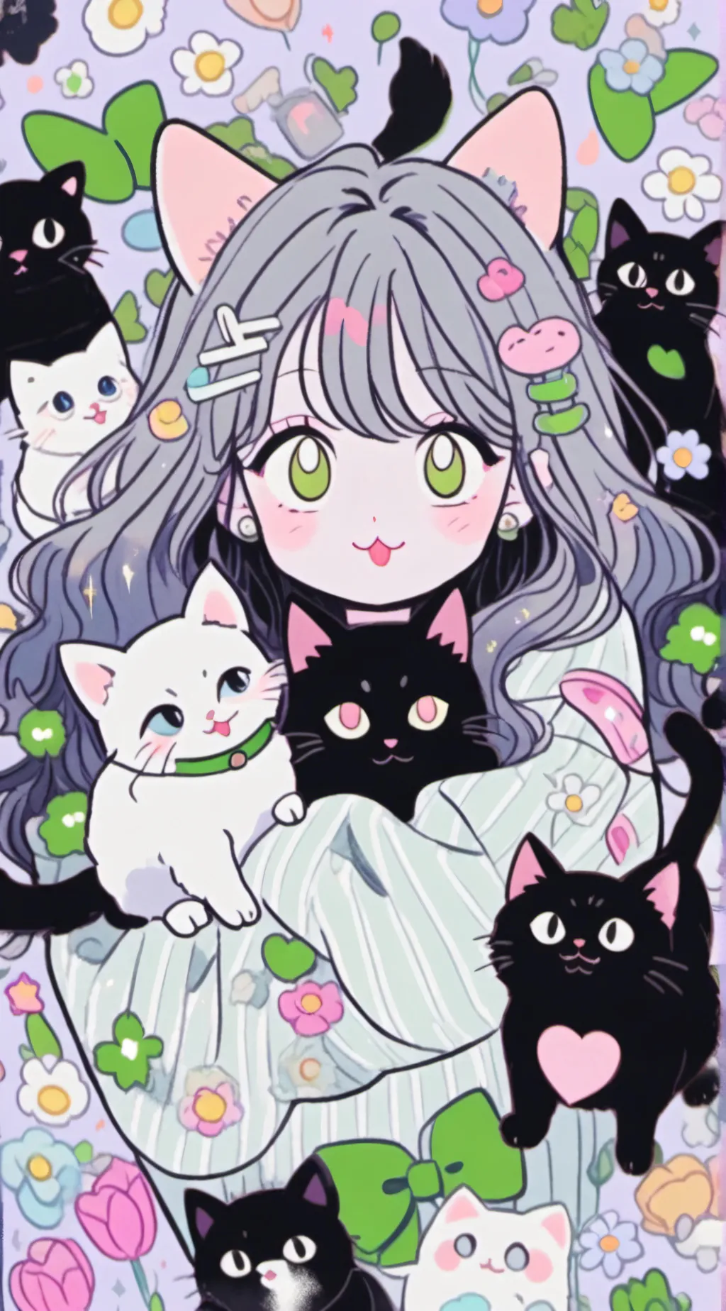 ai character: cat girl/Addison background