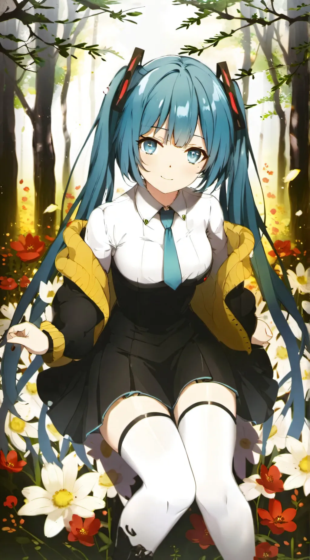 ai character: Miku! background