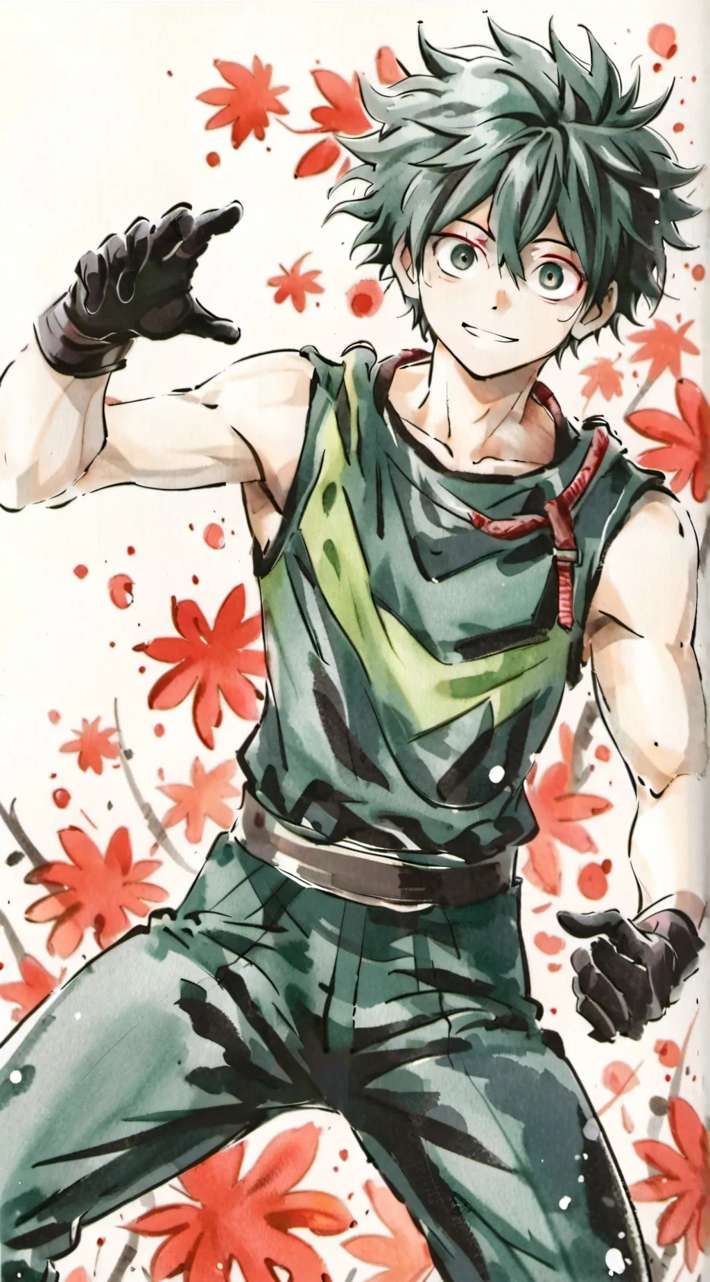 ai character: Izuku Midoriya  background