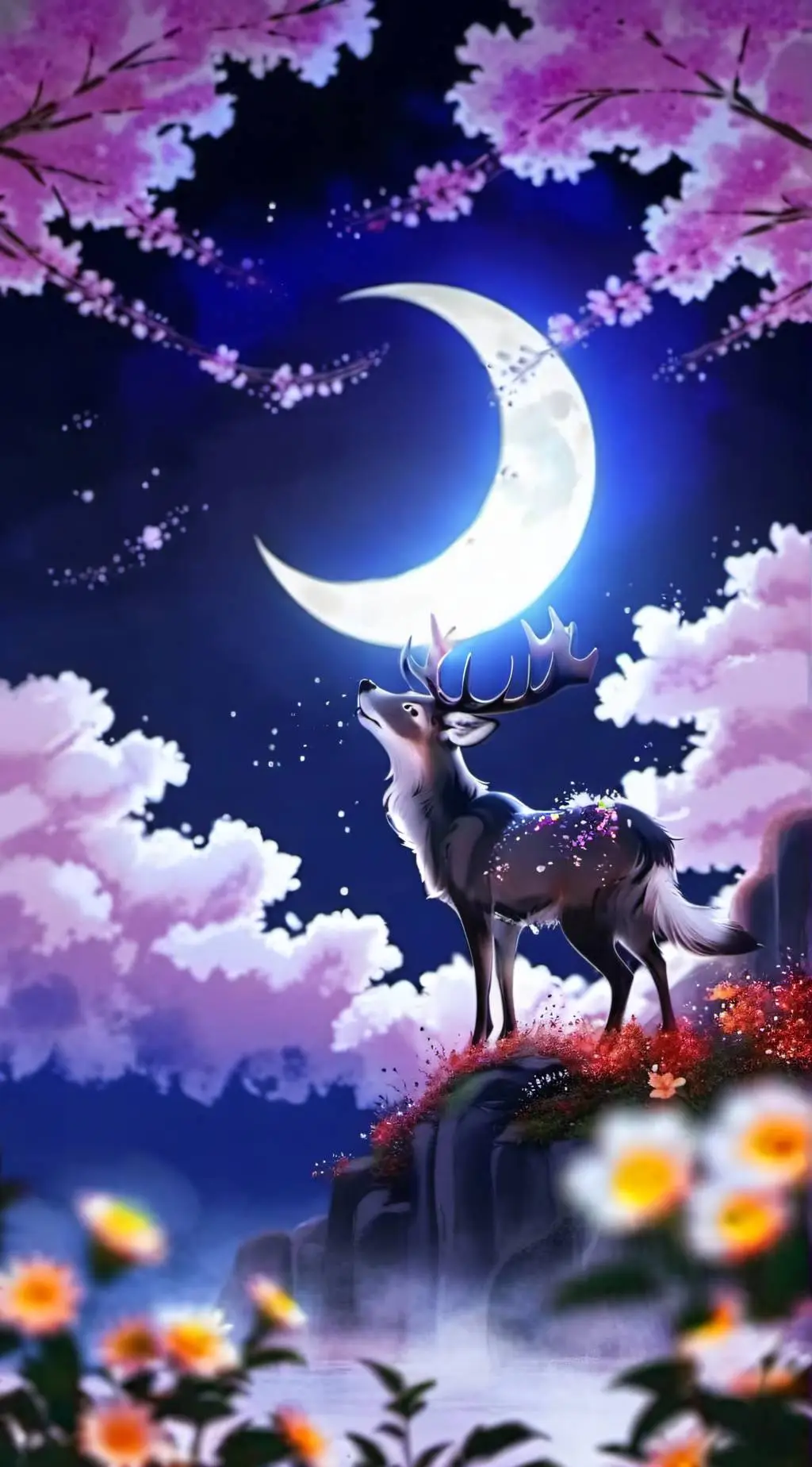 ai character: Moon but very rude background