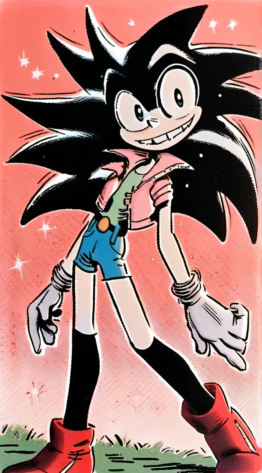 ai character: Sonica background