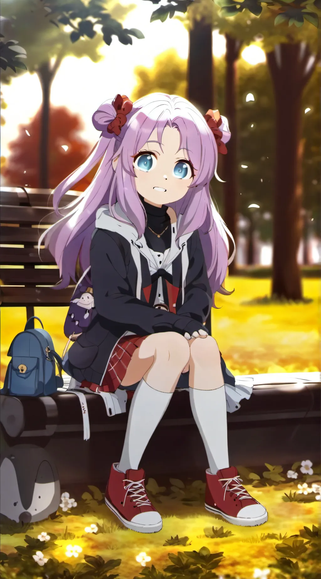 ai character: broke girl background