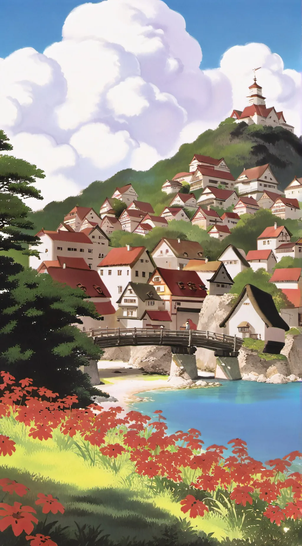 ai character: The Afton wedding  background