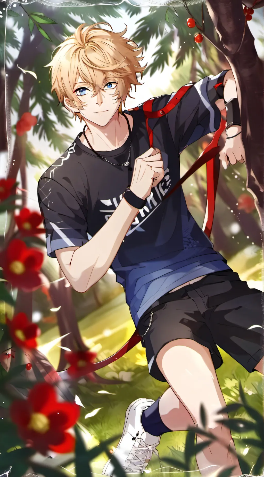 ai character: Leo×deku background