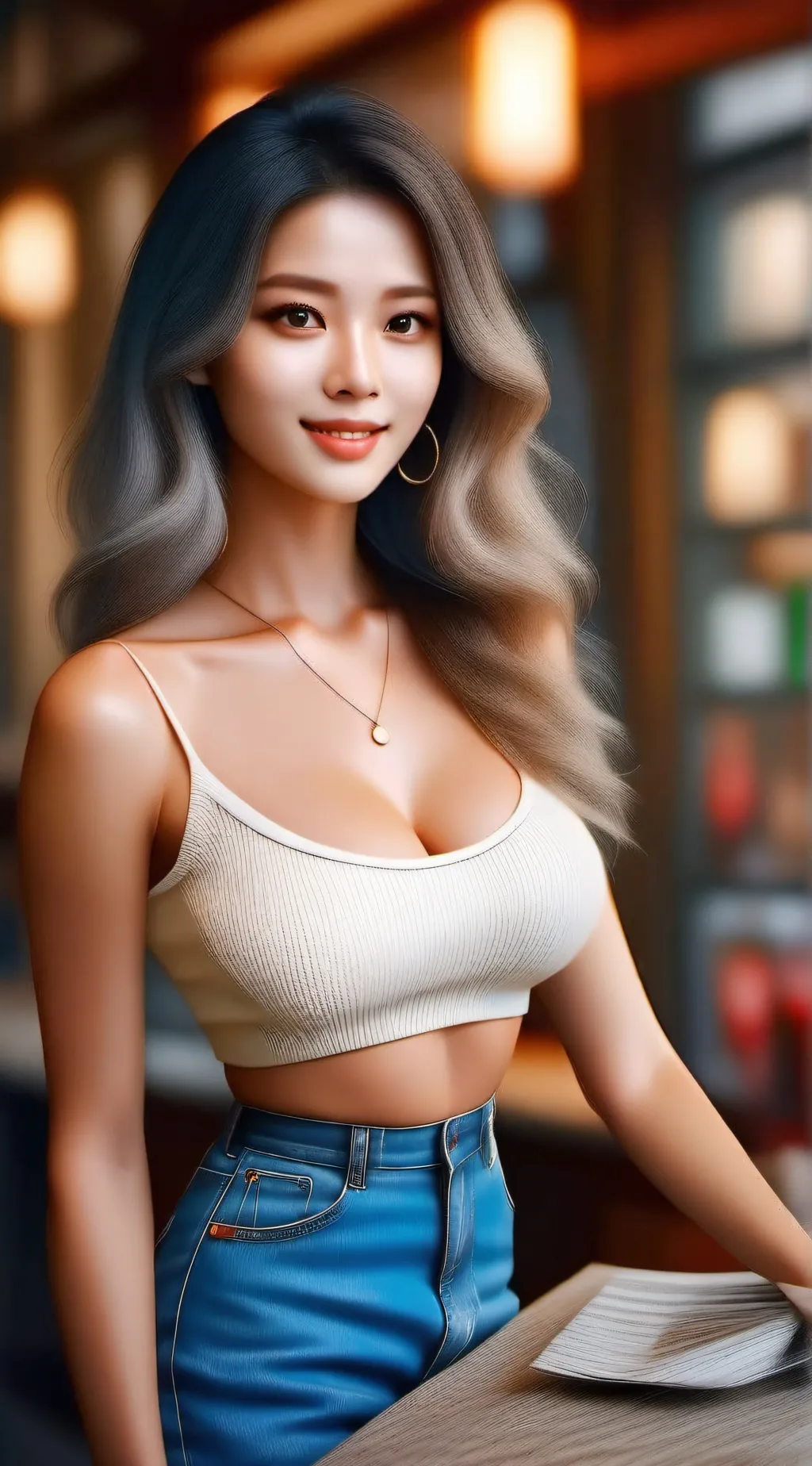 ai character: Aria background