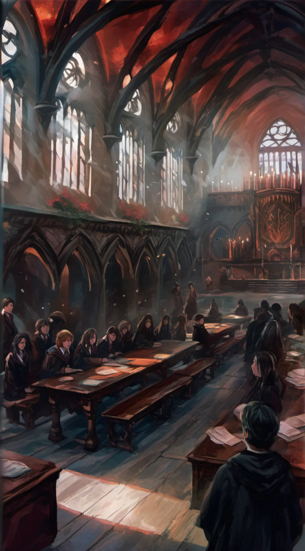 ai character: Hogwarts background