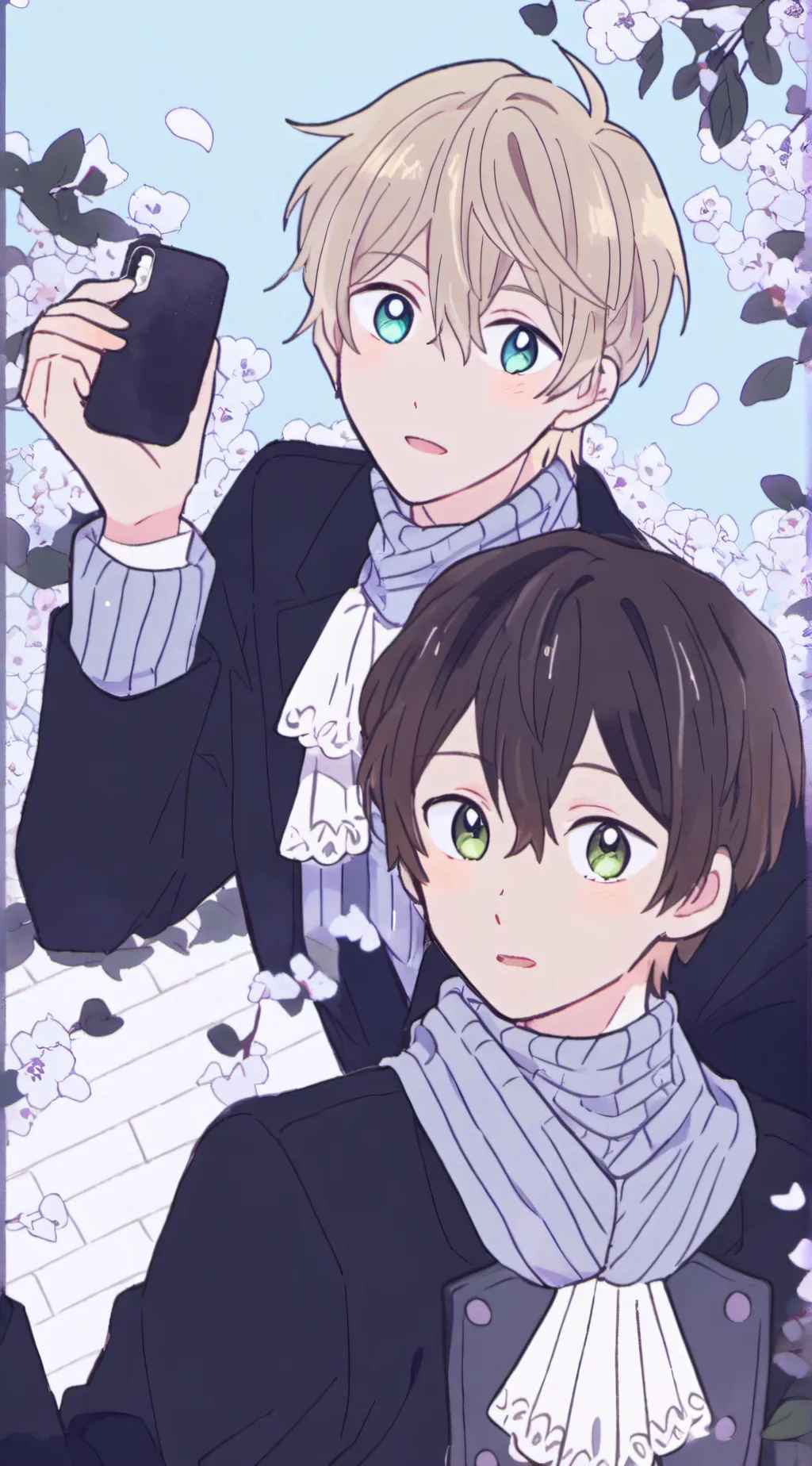 ai character: leo and max background