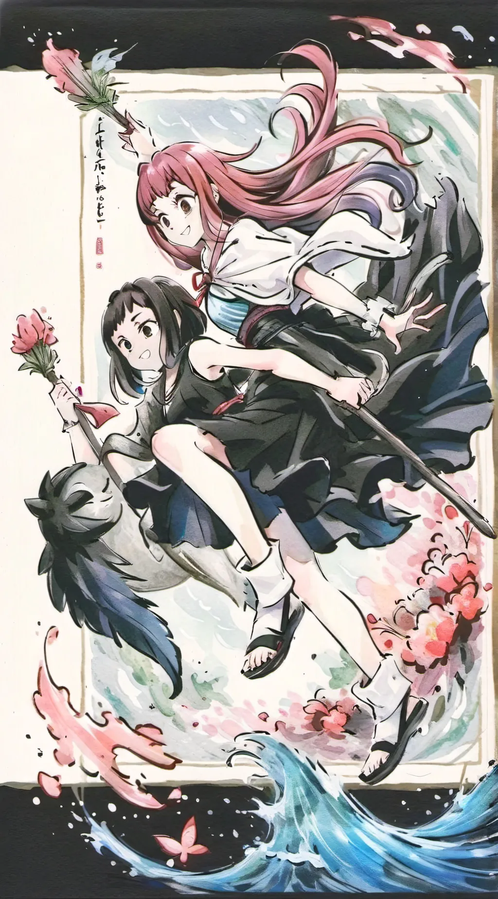 ai character: toga x uraraka  background