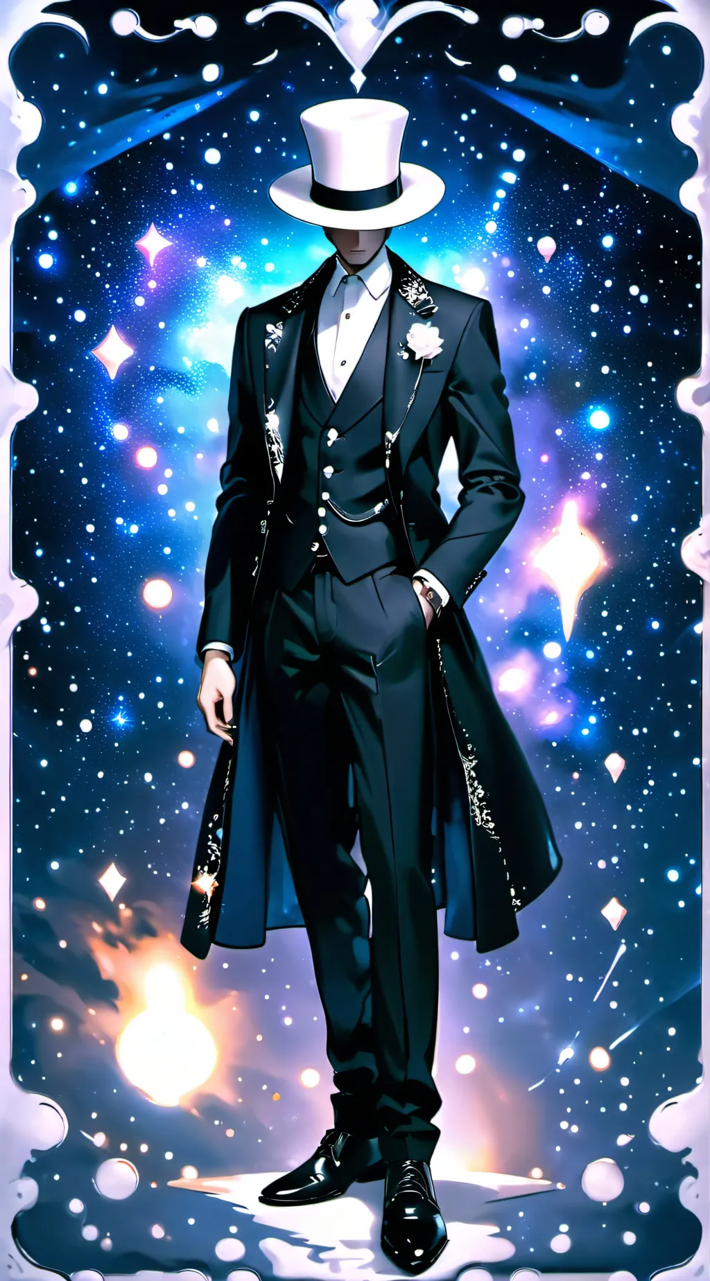 ai character: The Tall Man/ Mr L background