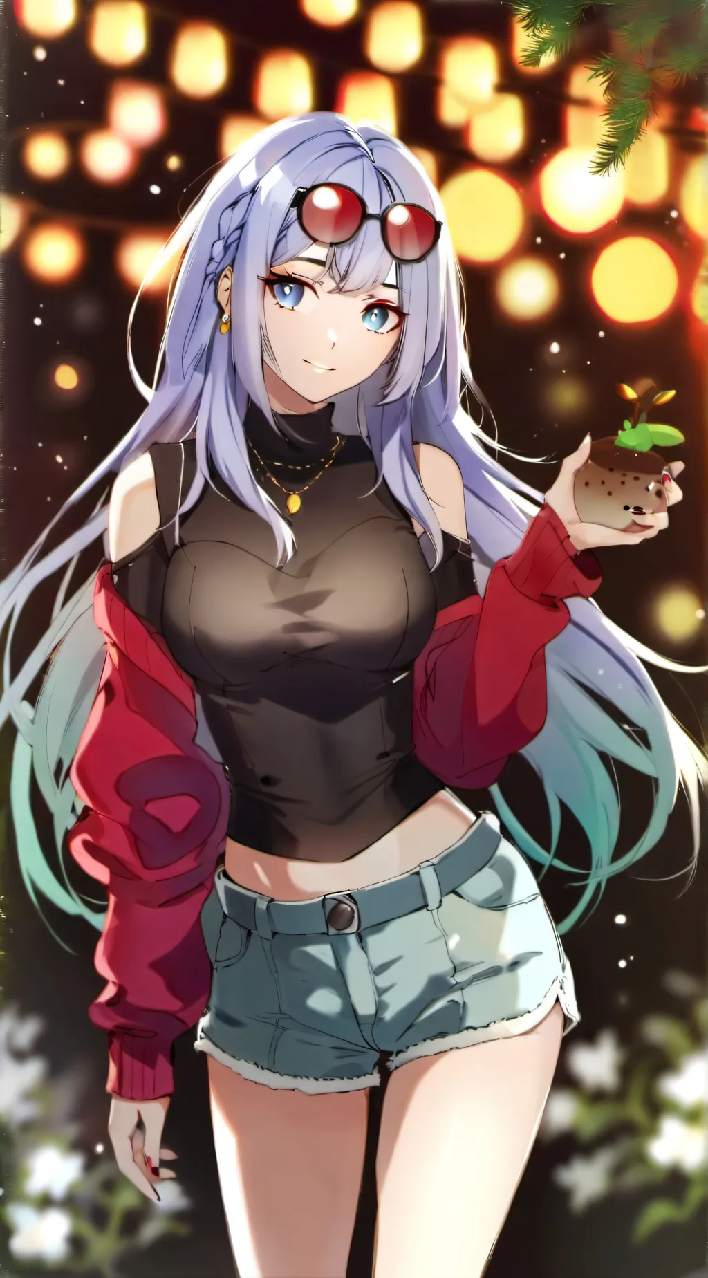 ai character: Blossom background