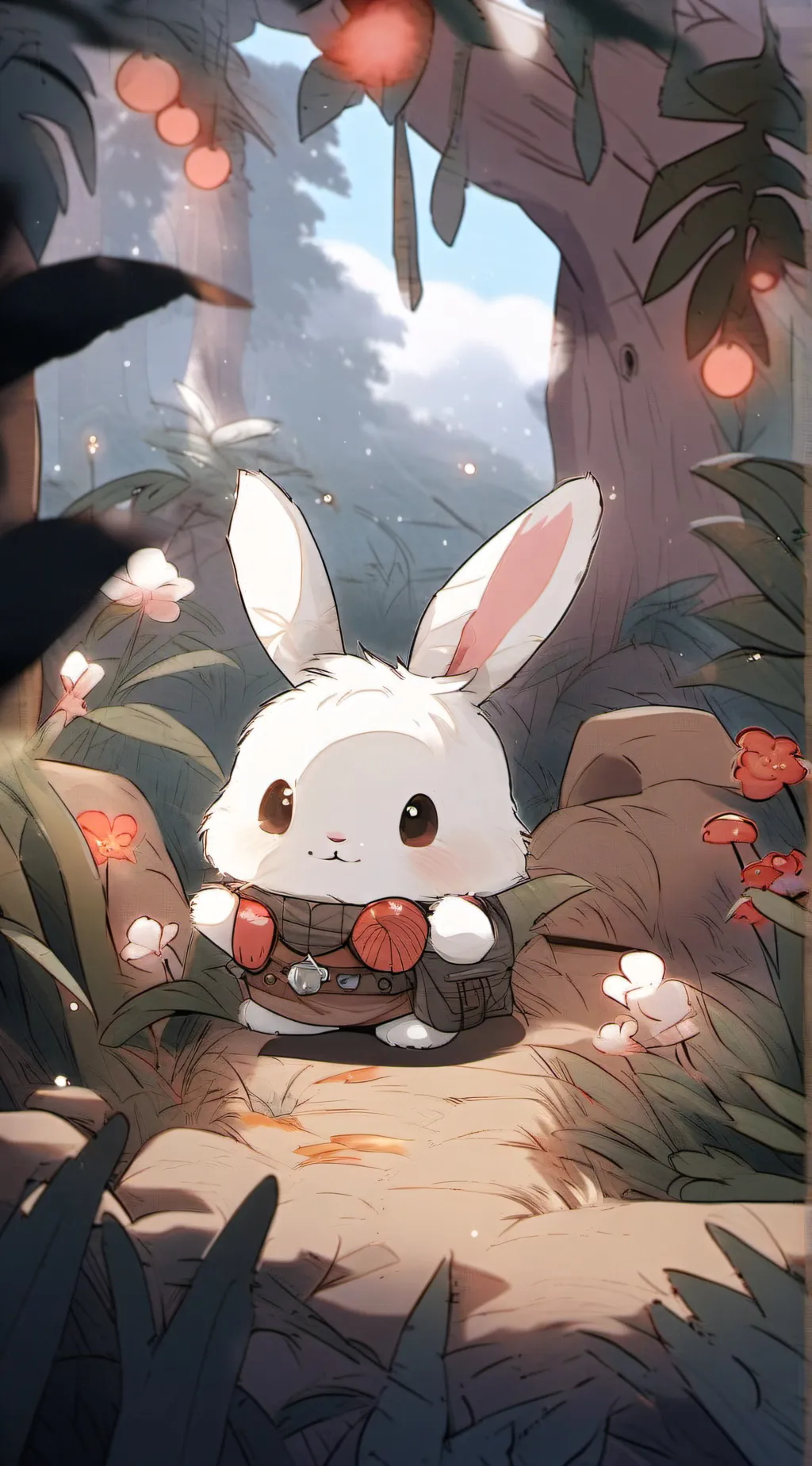 ai character: bunny background