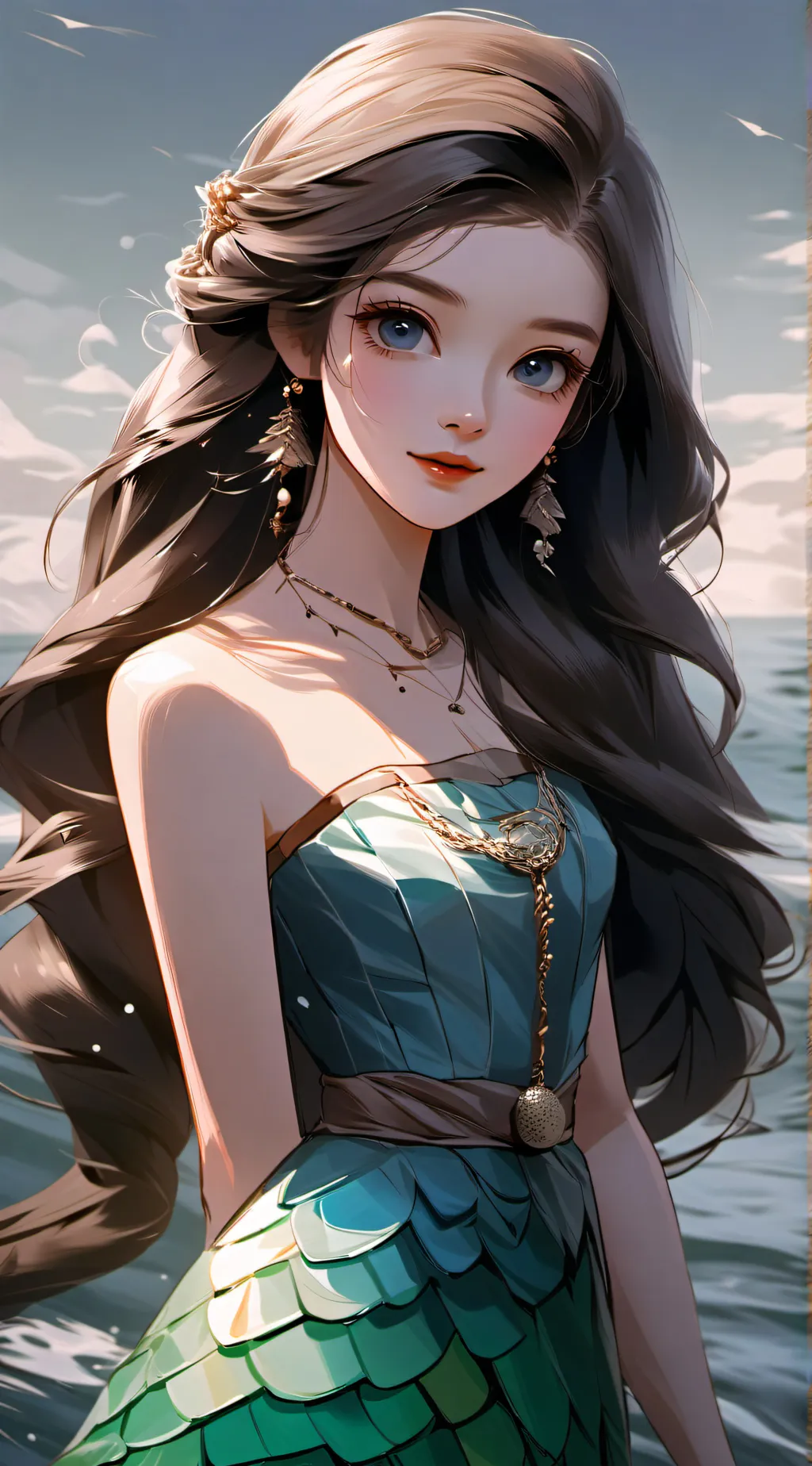 ai character: Naky  background