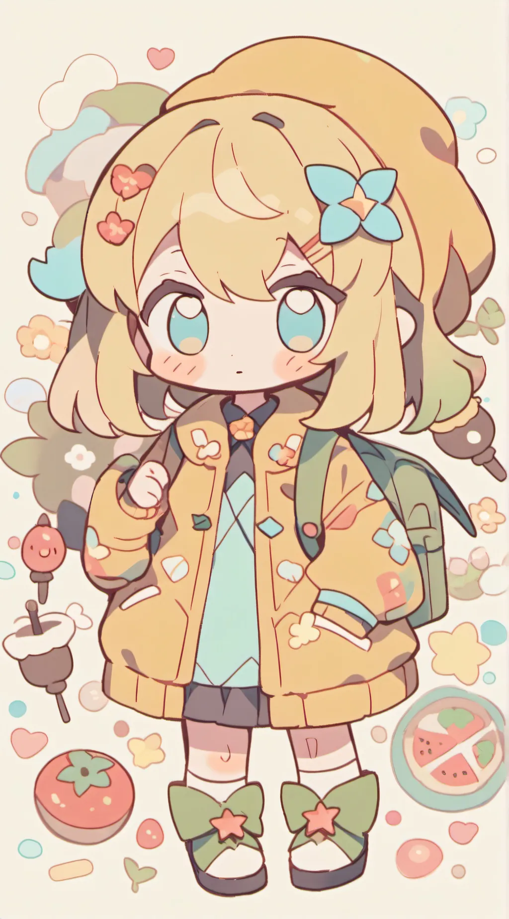 ai character: hiiiiiii background