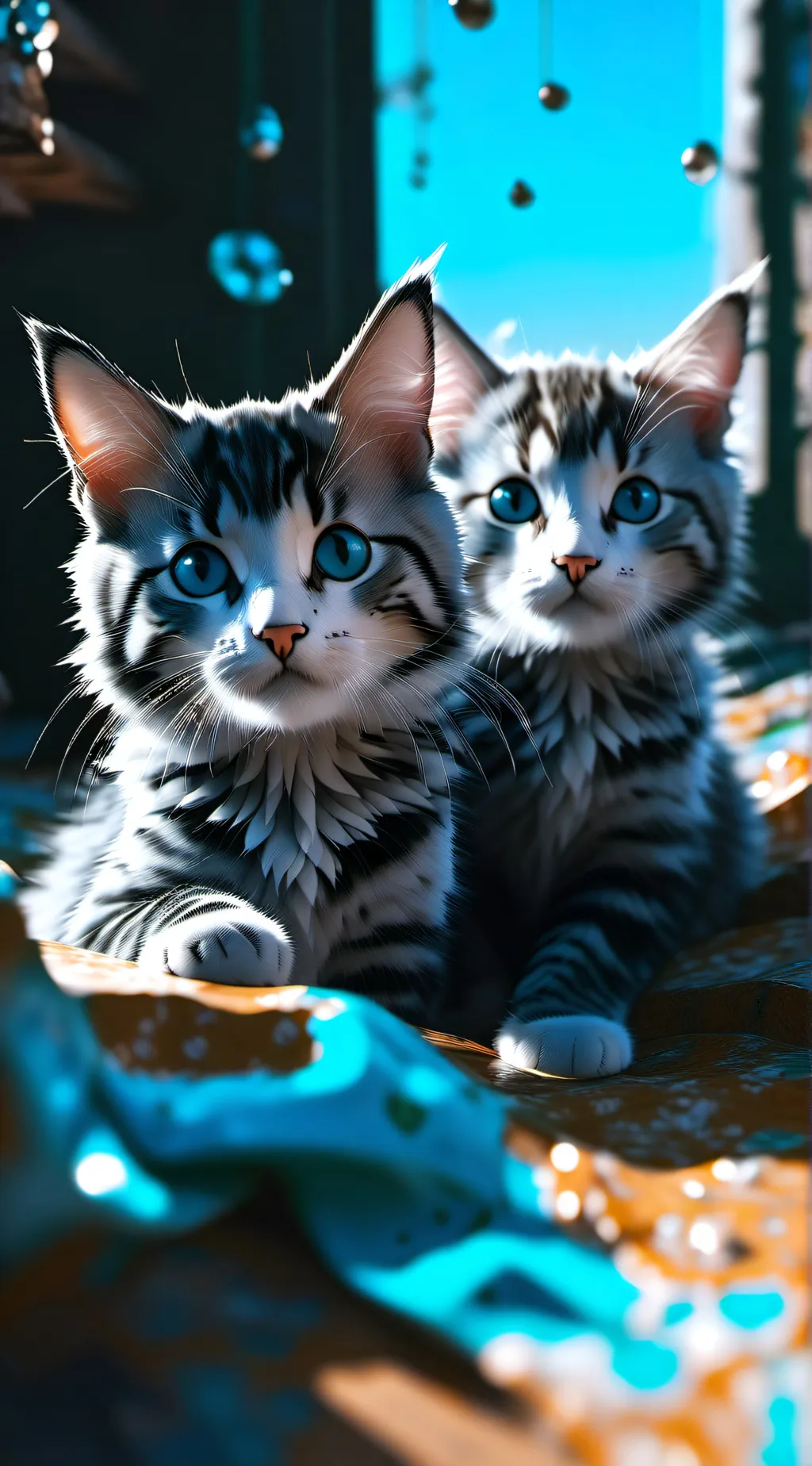 ai character: yellow liquid background