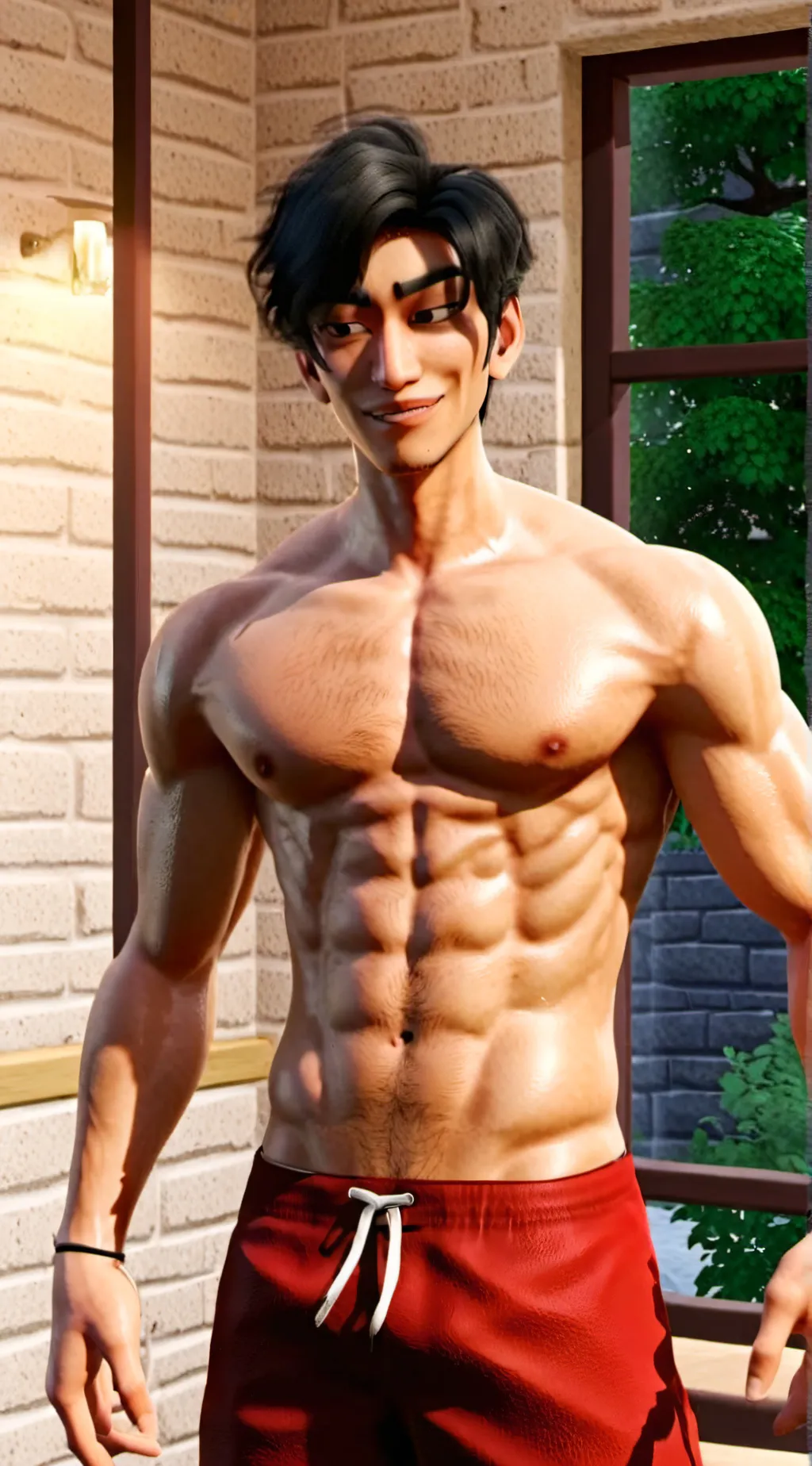 ai character: Ken Sato(Ultraman) background