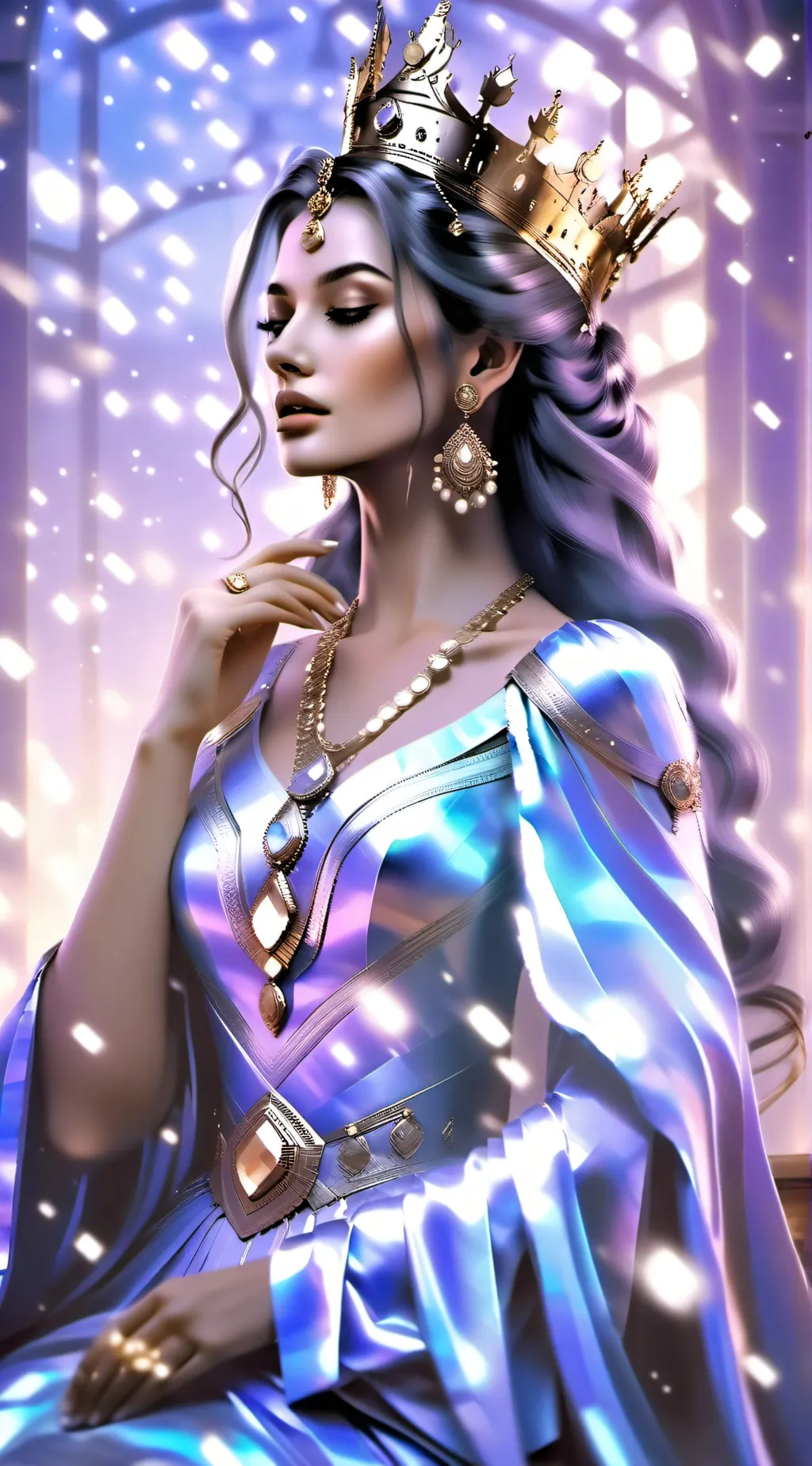 ai character: Queen Icebell background