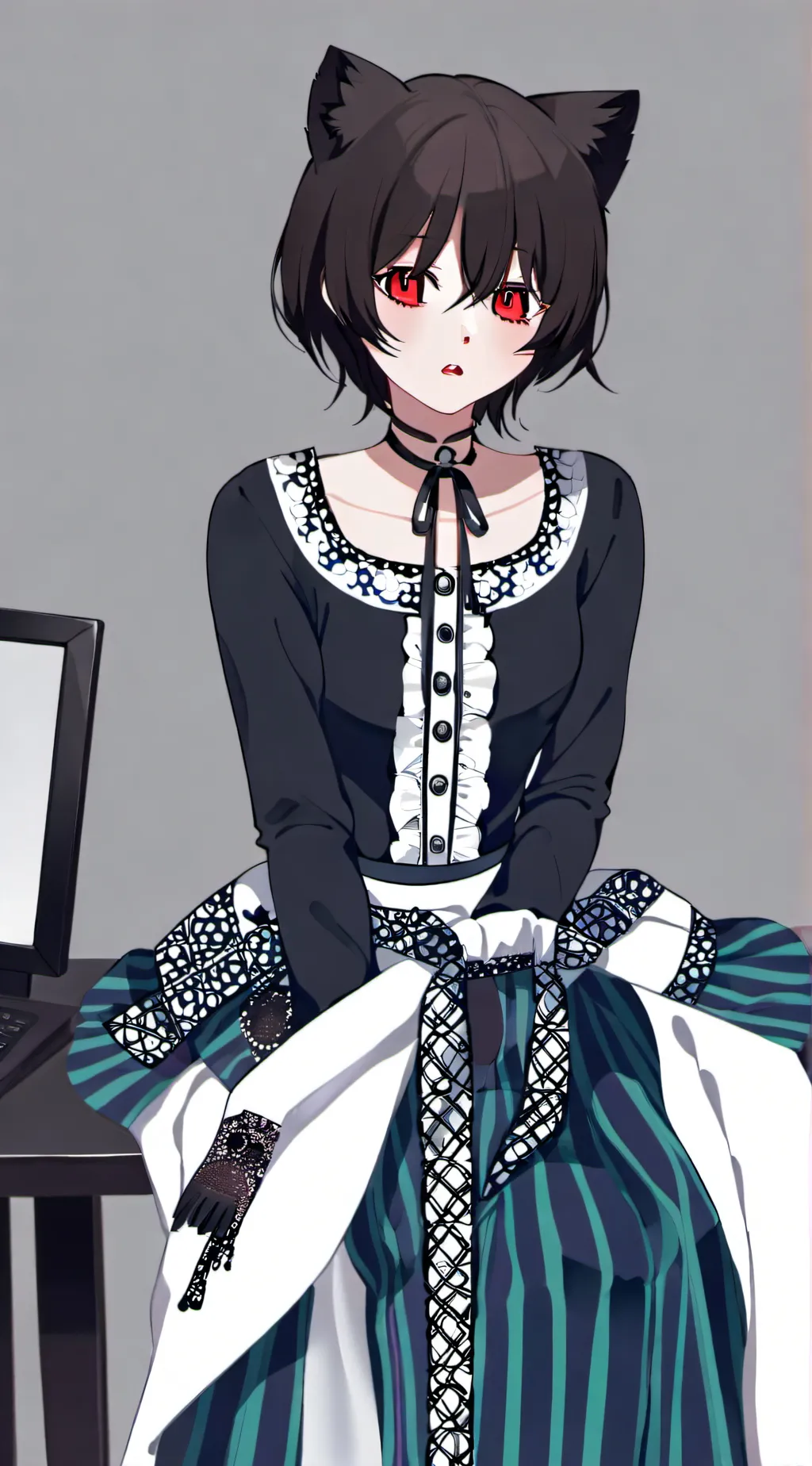 ai character: loving cat background