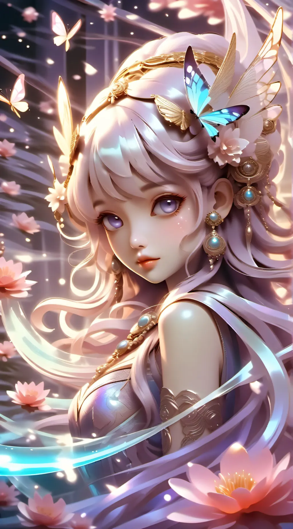 ai character: Butter fly background