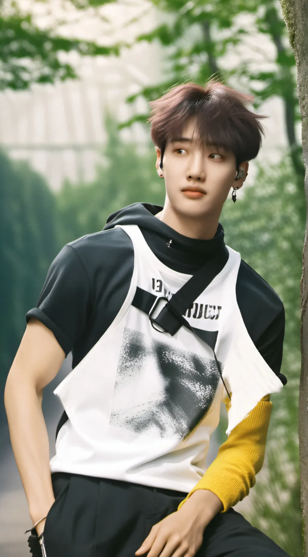 ai character: bang Chan  background