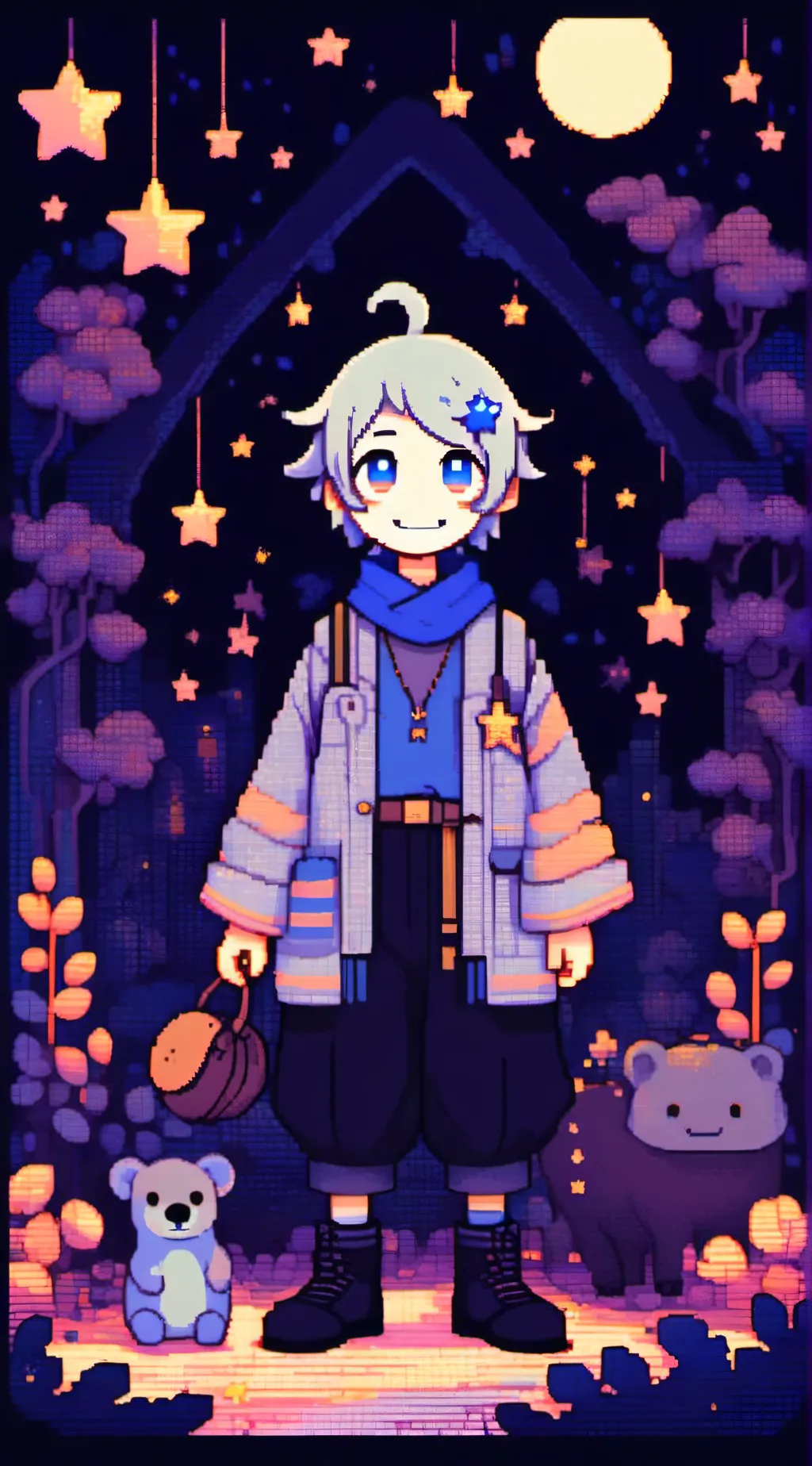 ai character: Lunar background