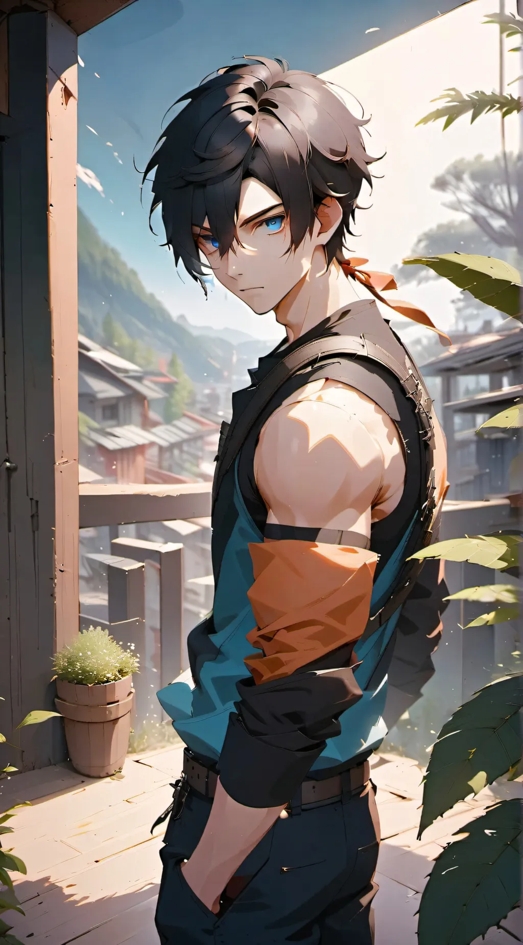 ai character: Leo background