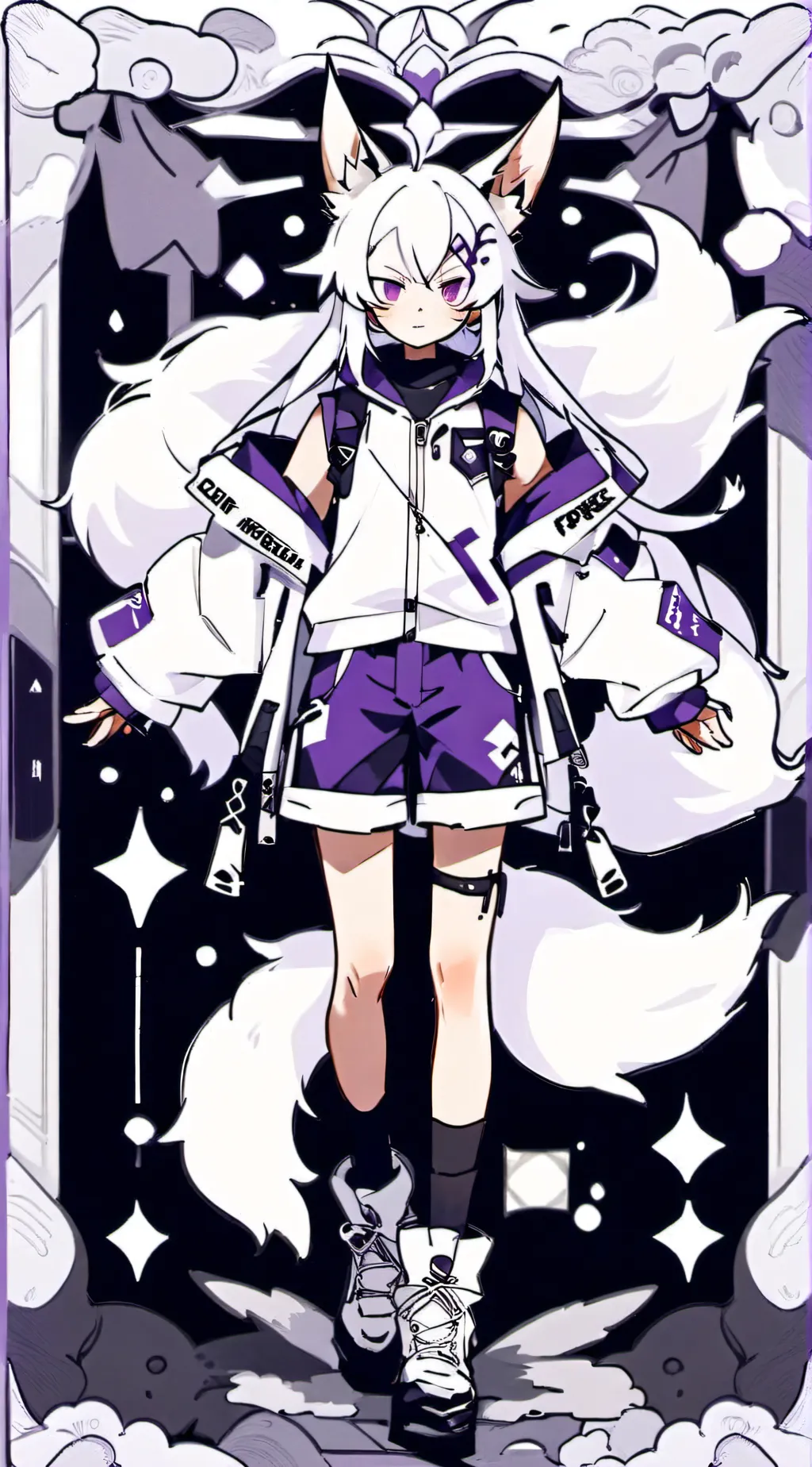 ai character: 🂦Noxie🂦 background