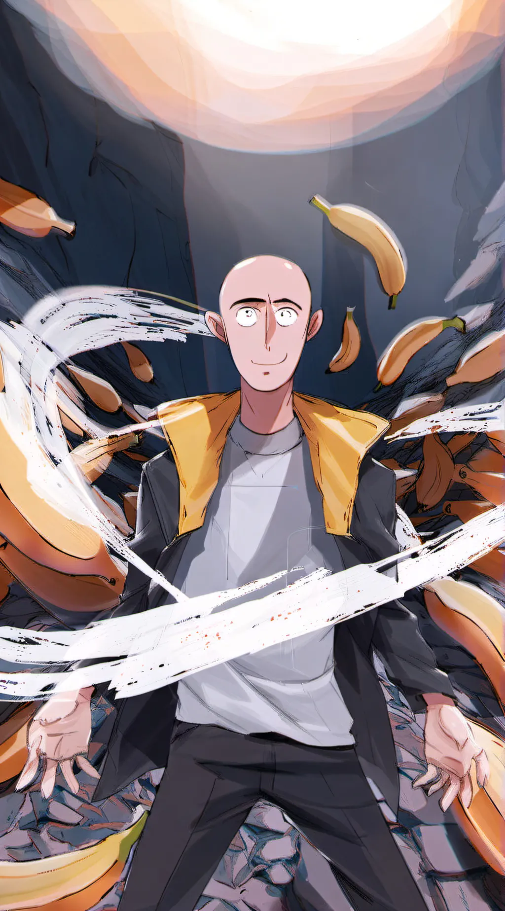 ai character: Yellow Energy  background