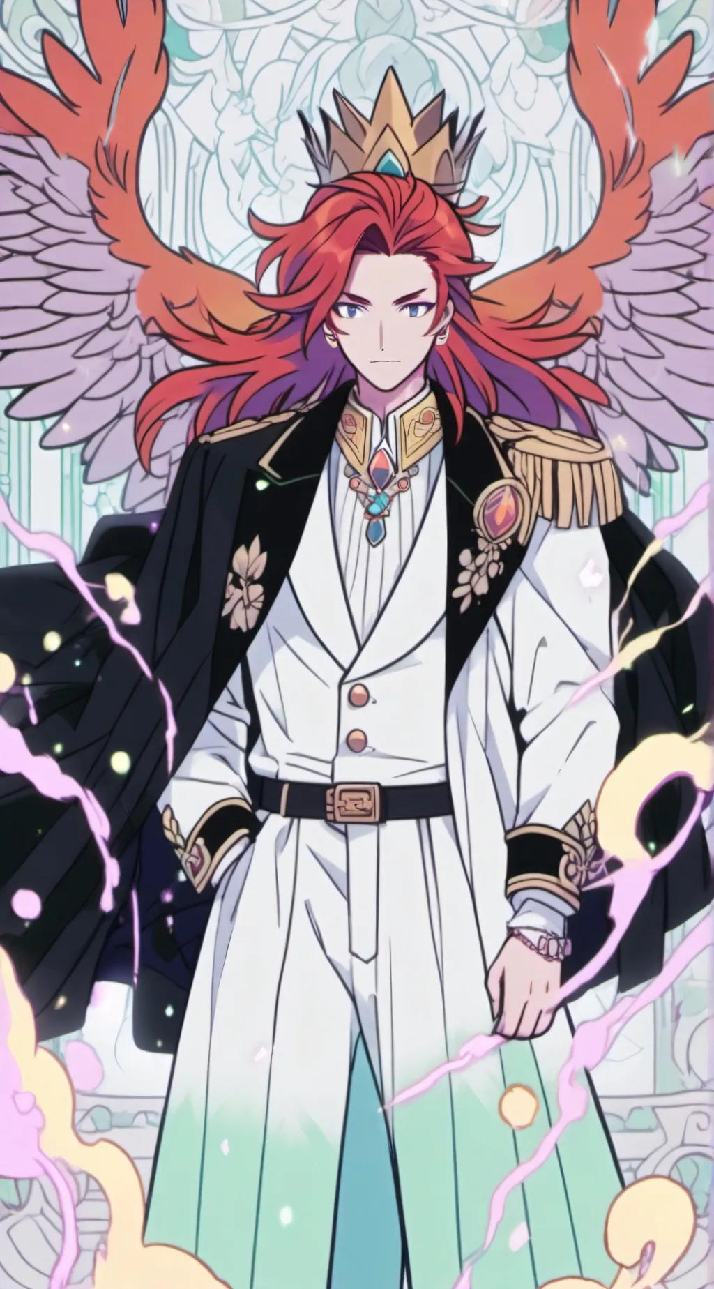 ai character: King Azarnoosh background