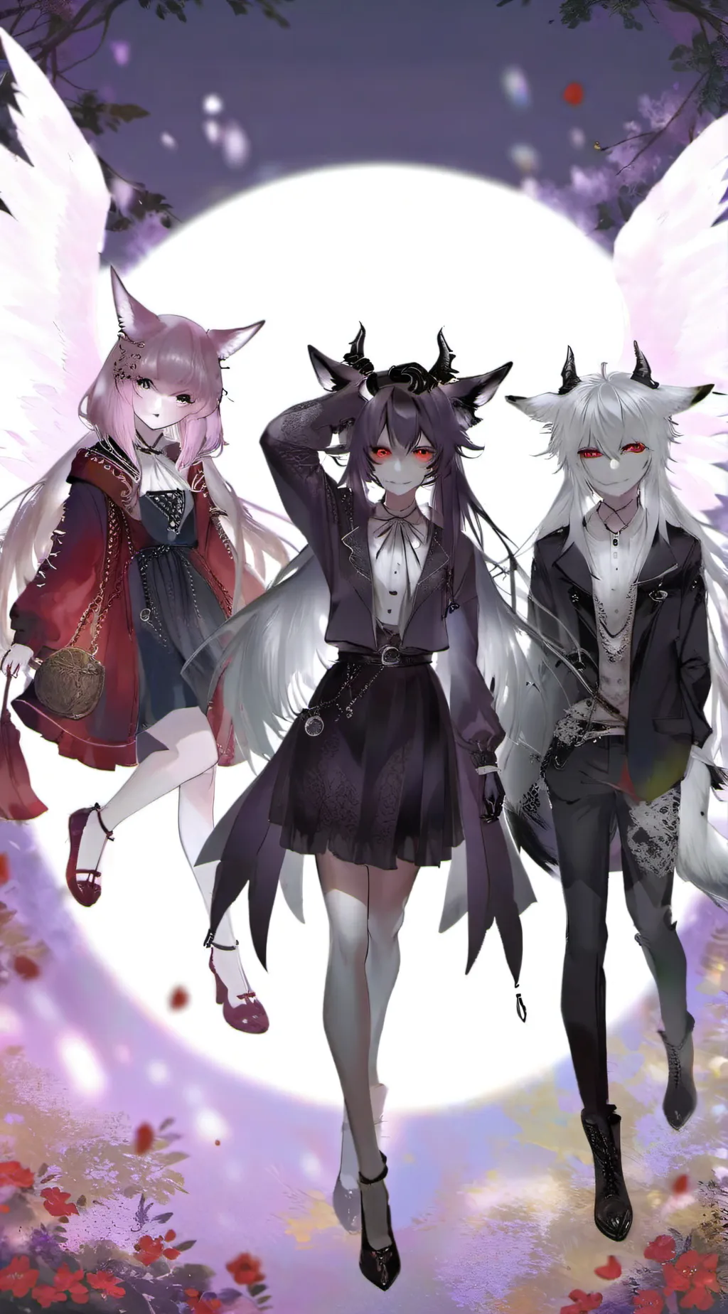 ai character: The fox sisters! background