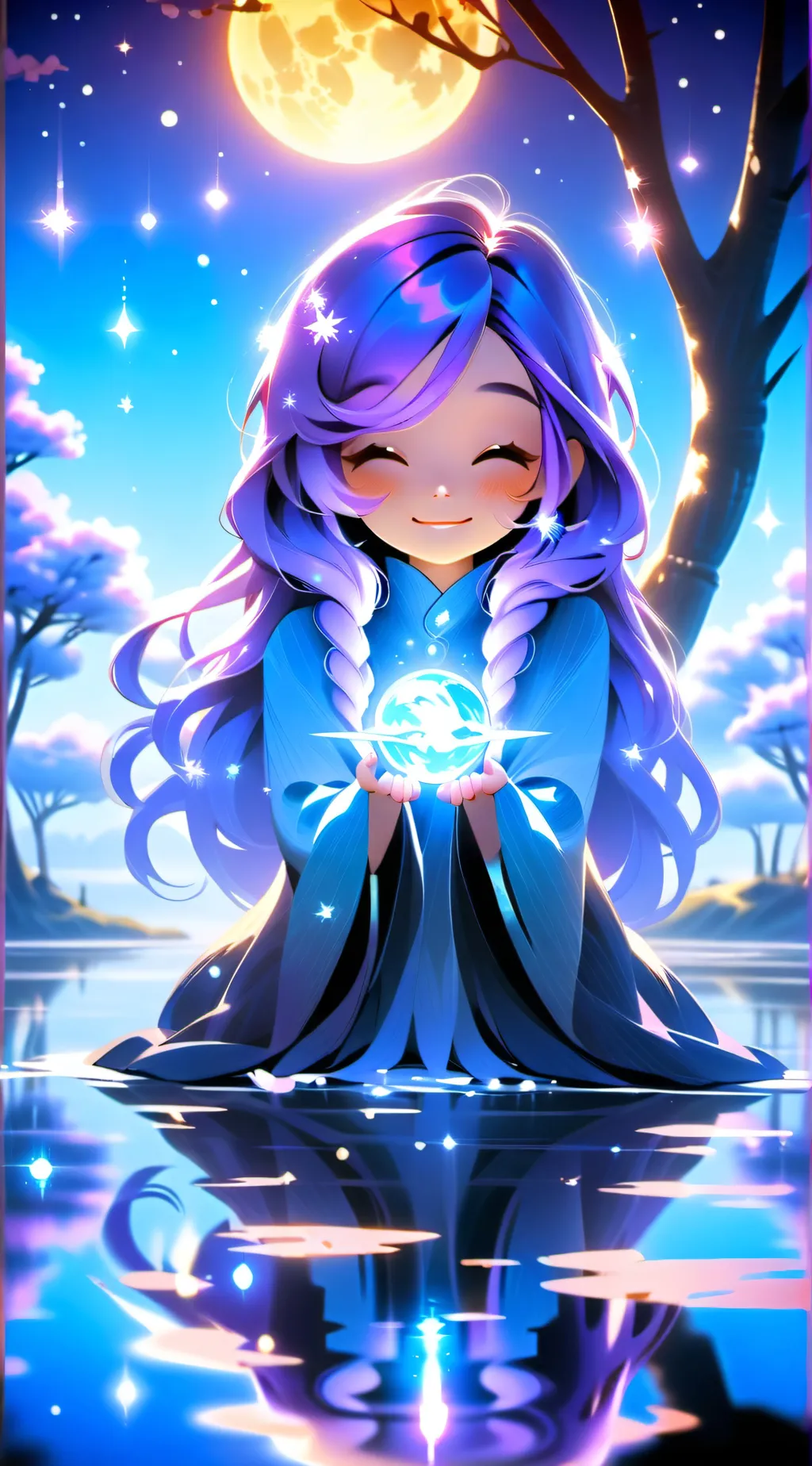 ai character: Lune background