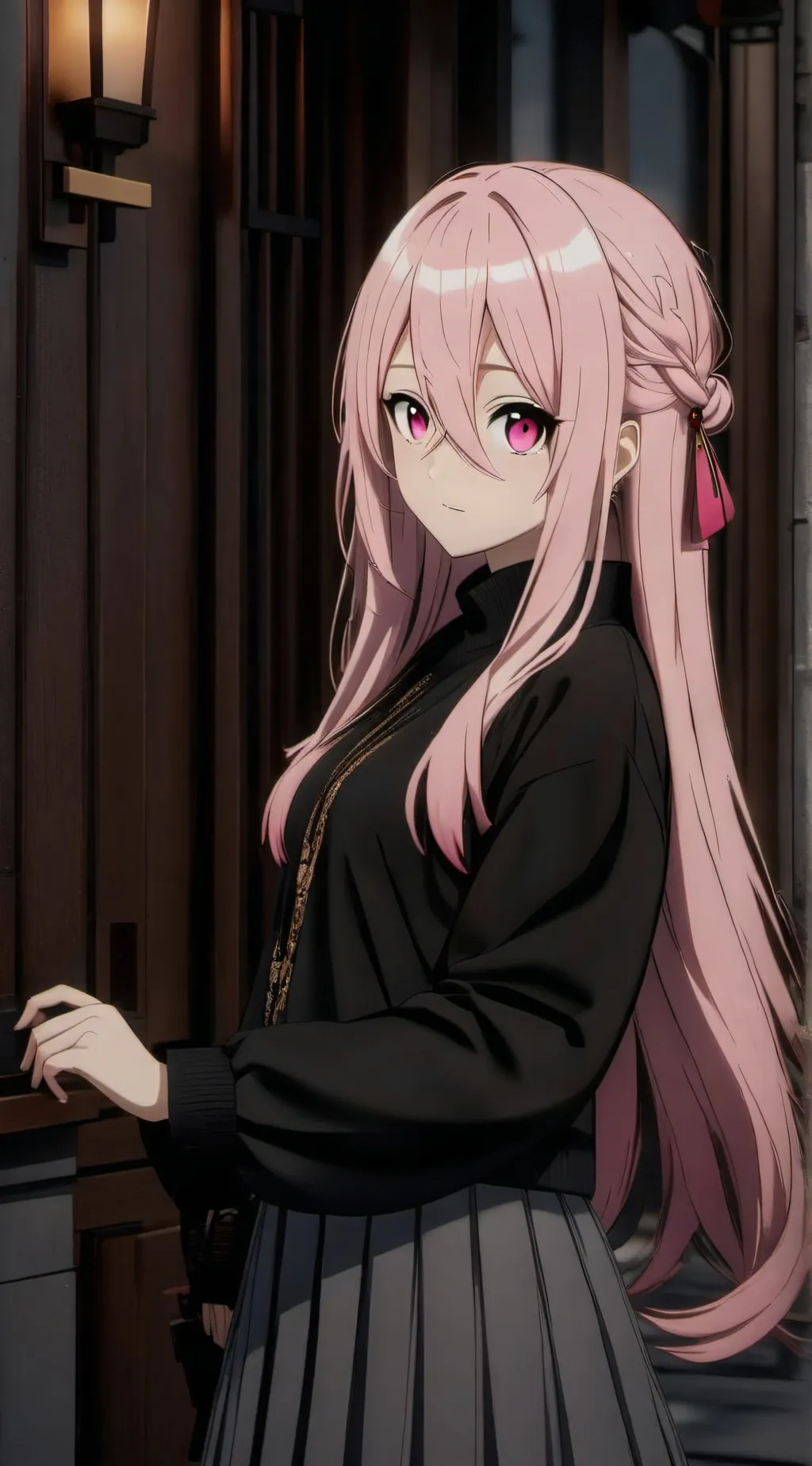 ai character: Nyomi.. 🩷 background