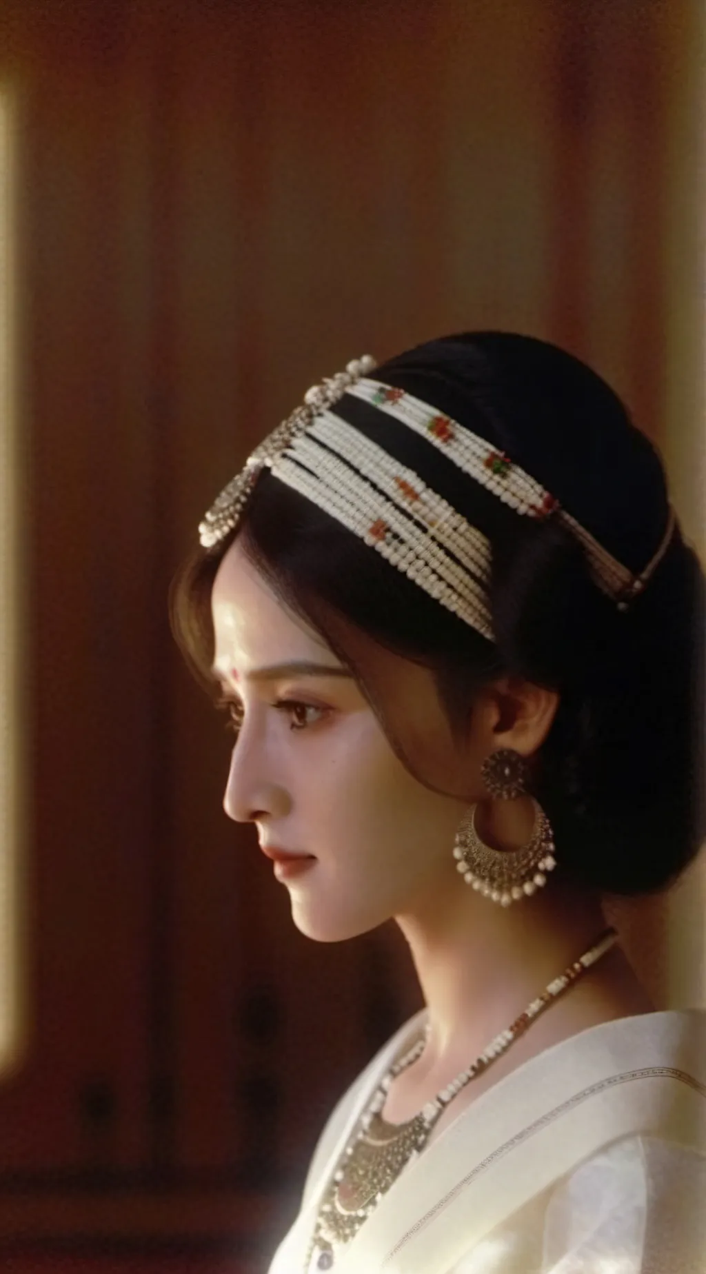 ai character: Krishna hare  background