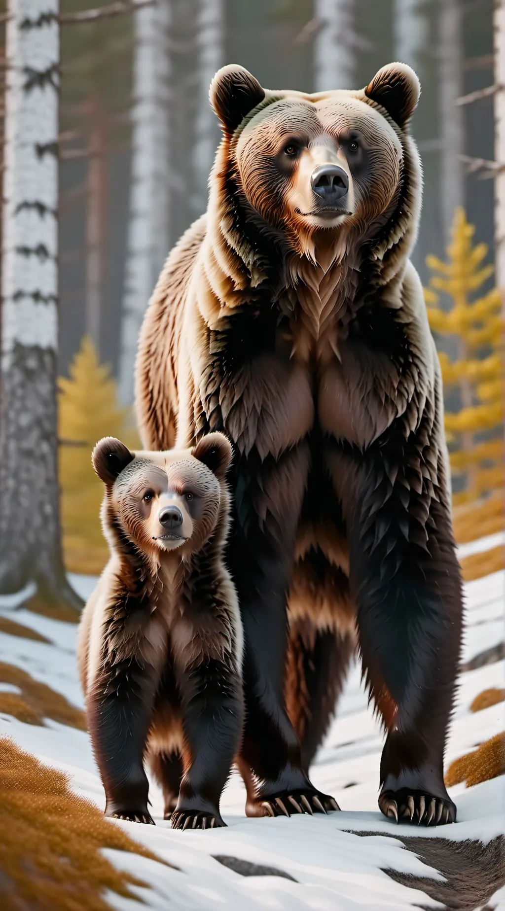 ai character: mama and cubs background