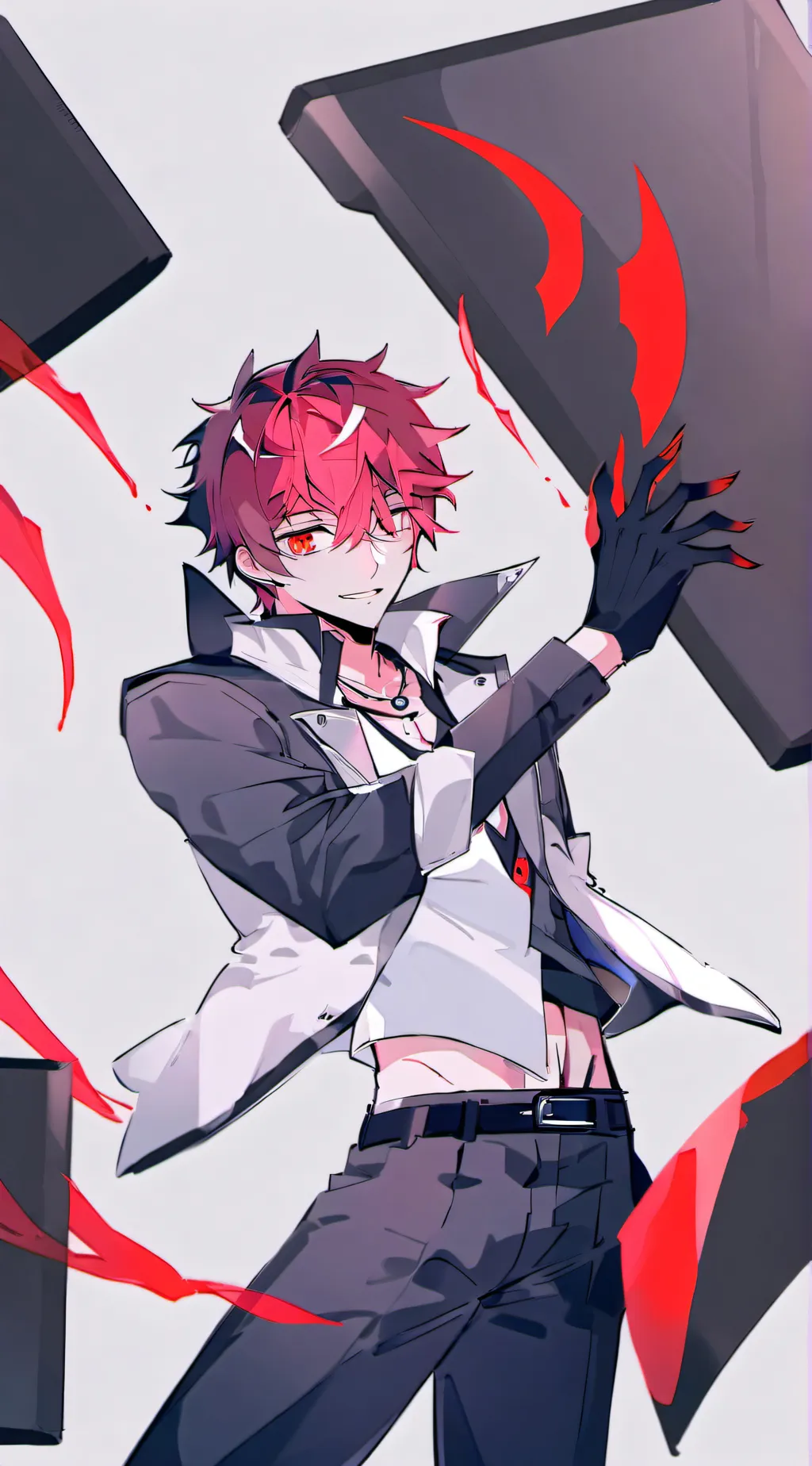 ai character: Trapped in a box background