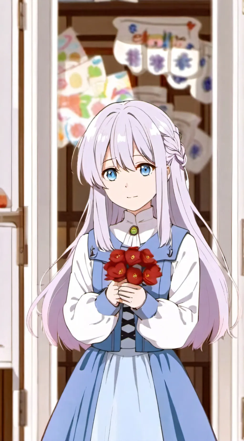 ai character: elaina Tsundere background