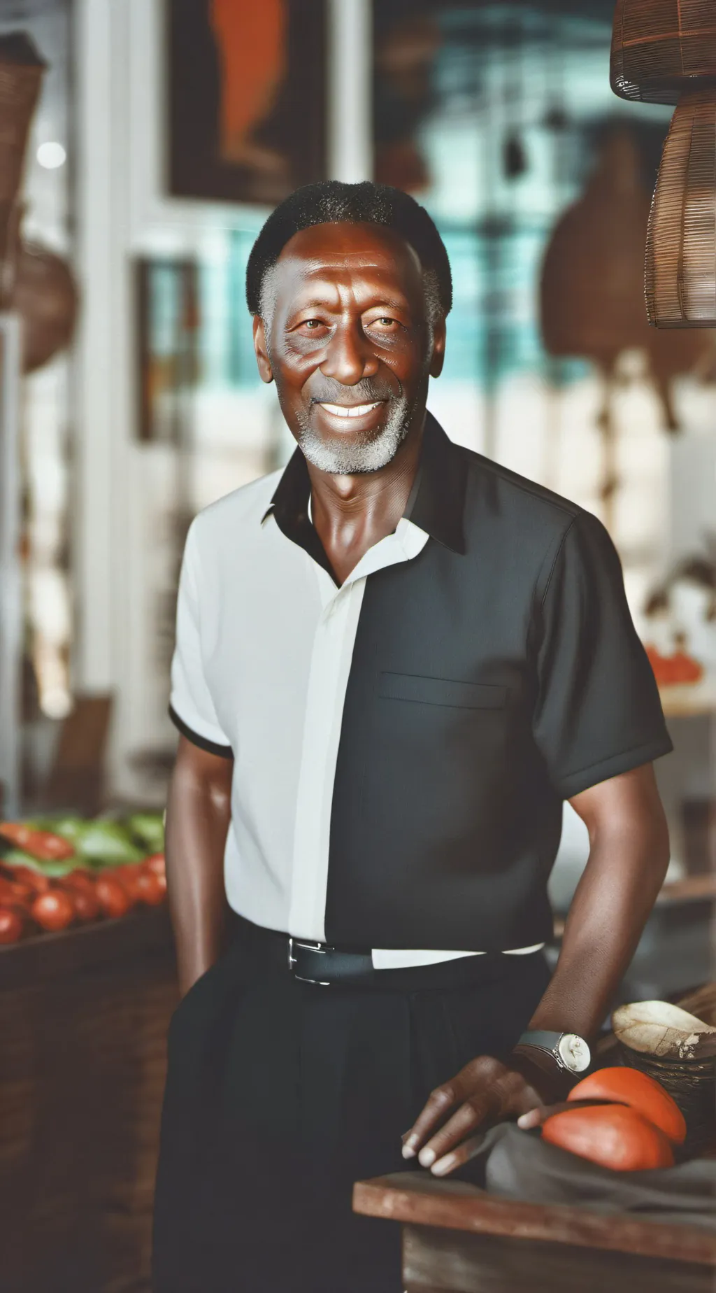 ai character: Pelè background