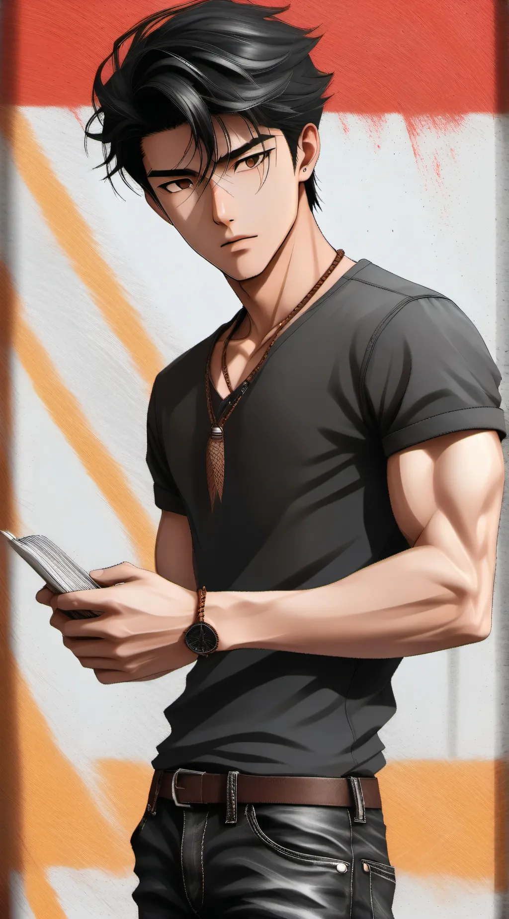 ai character: STORY Narrator background