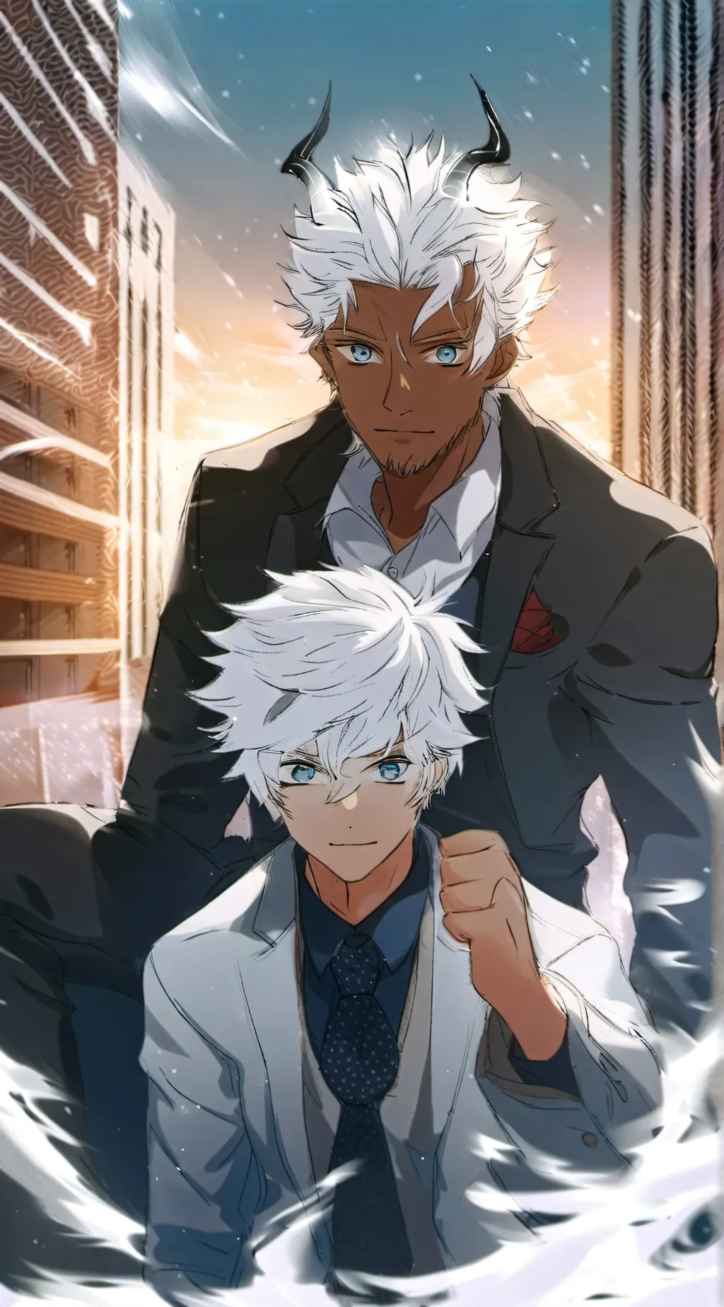 ai character: Max and Mark background