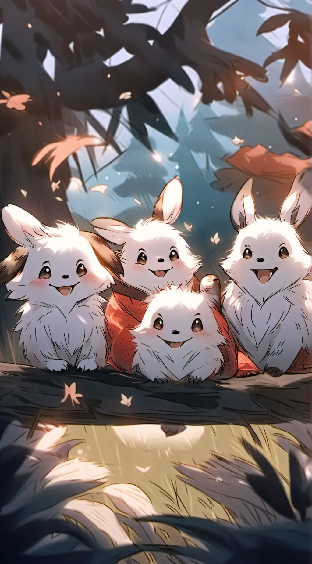 ai character: Autumn background