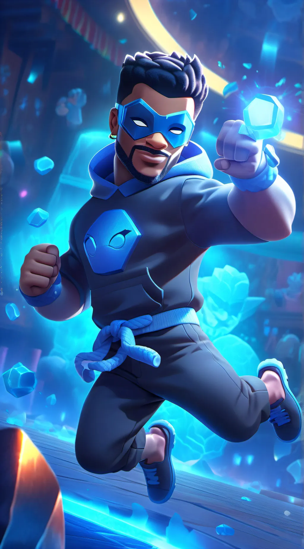 ai character:  roak background