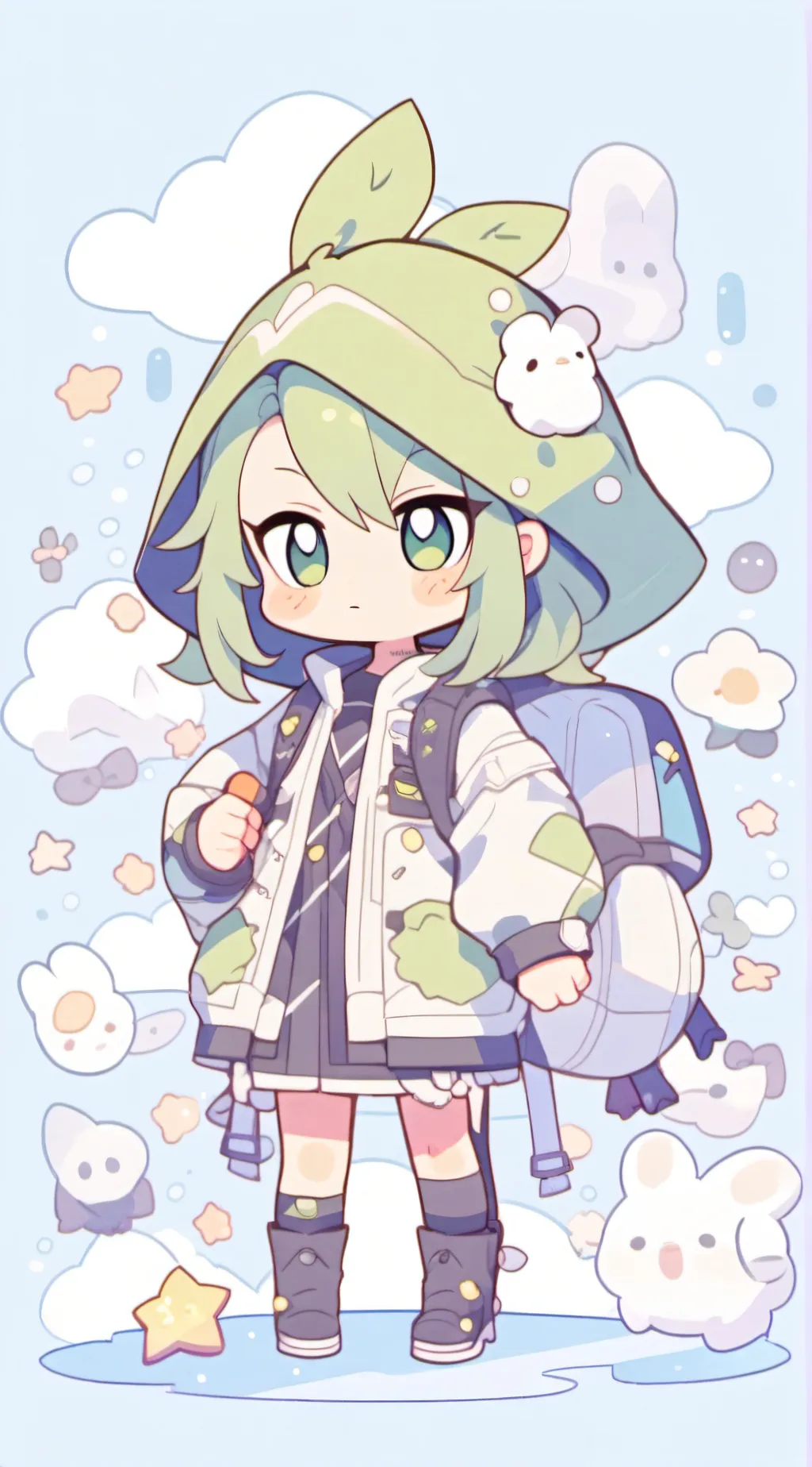 ai character: disgust  background