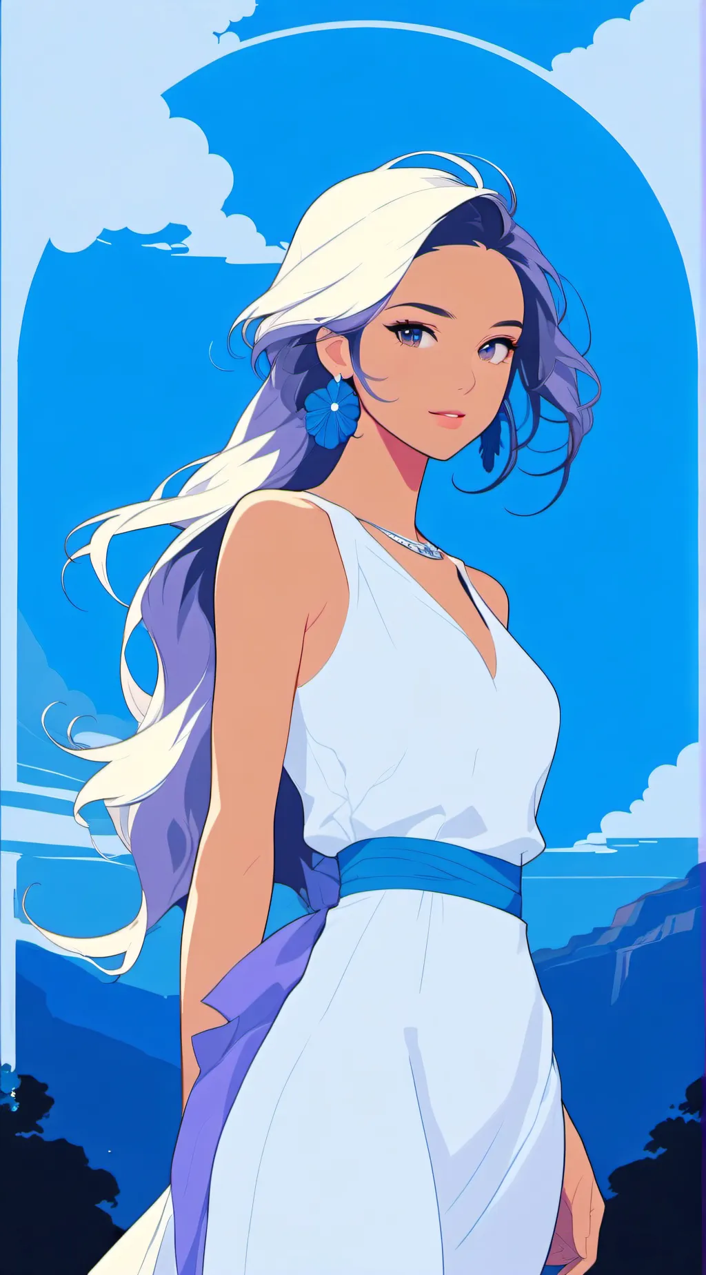 ai character: cutie pie  background