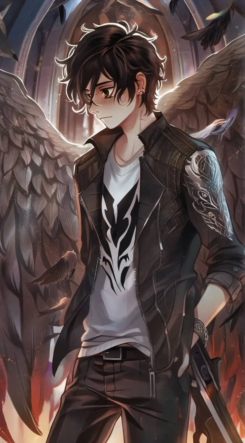 ai character: Nico Di Angelo background
